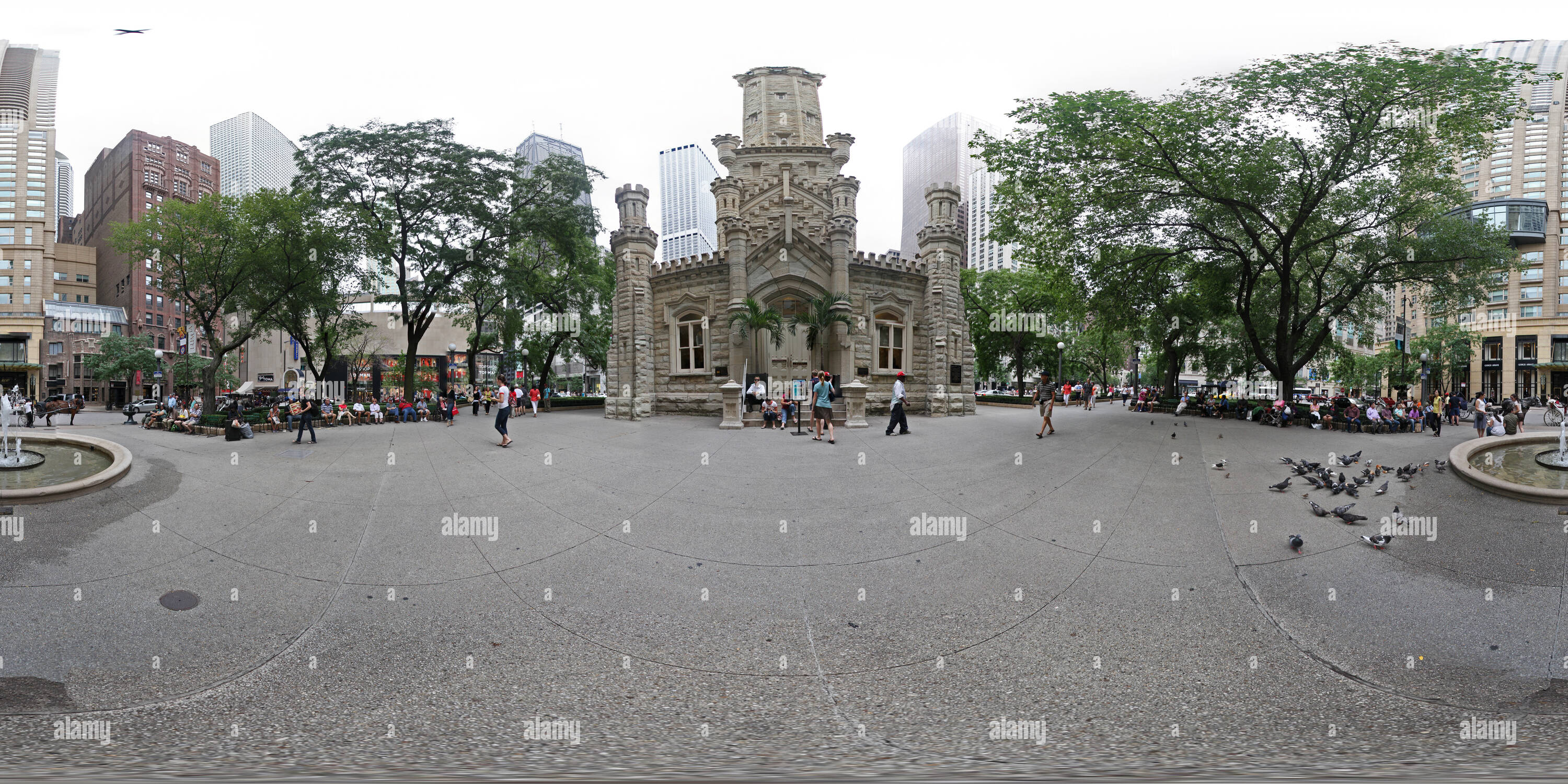 Visualizzazione panoramica a 360 gradi di Water Tower - Chicago, IL