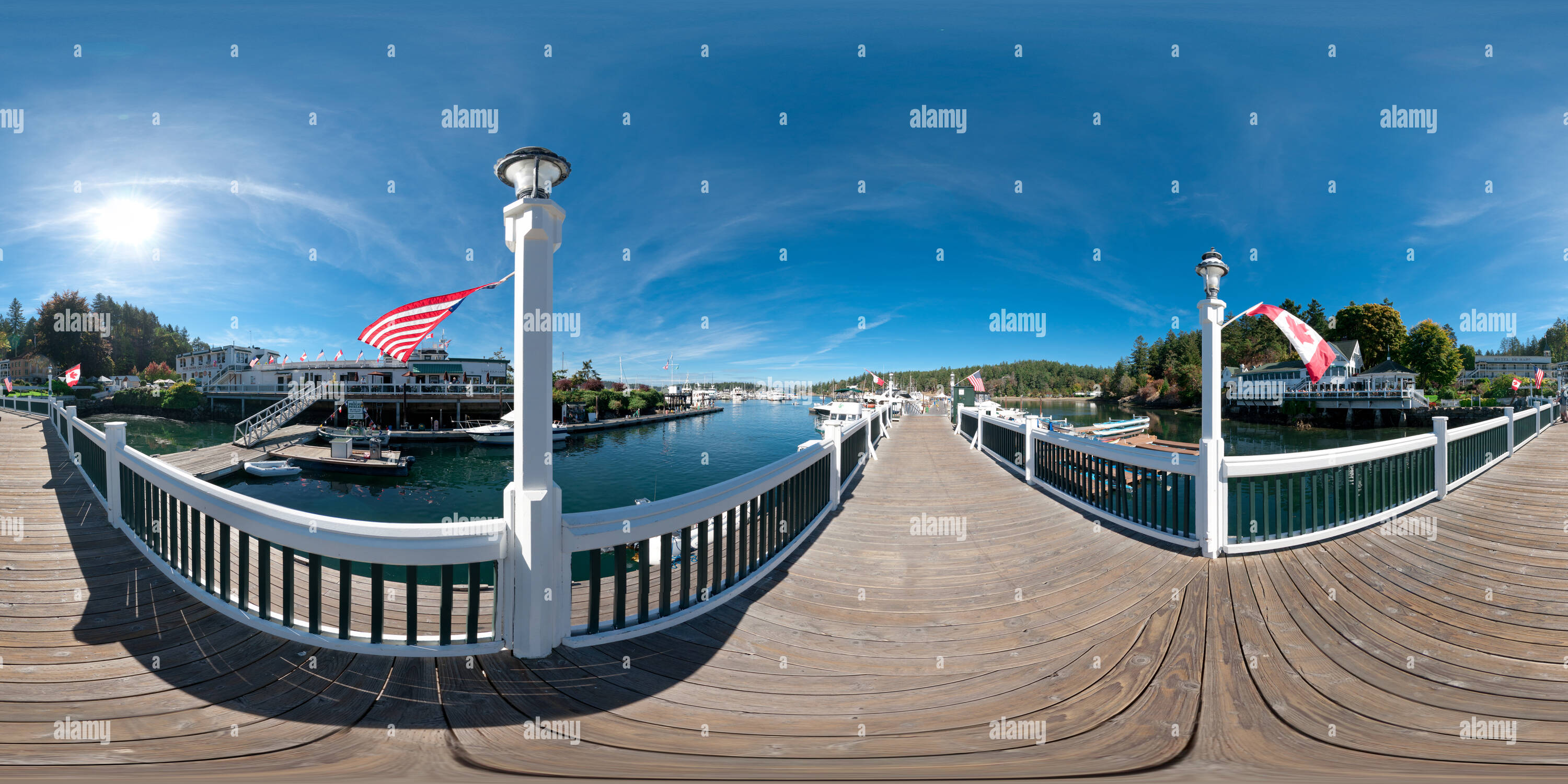 Visualizzazione panoramica a 360 gradi di Roche Harbor