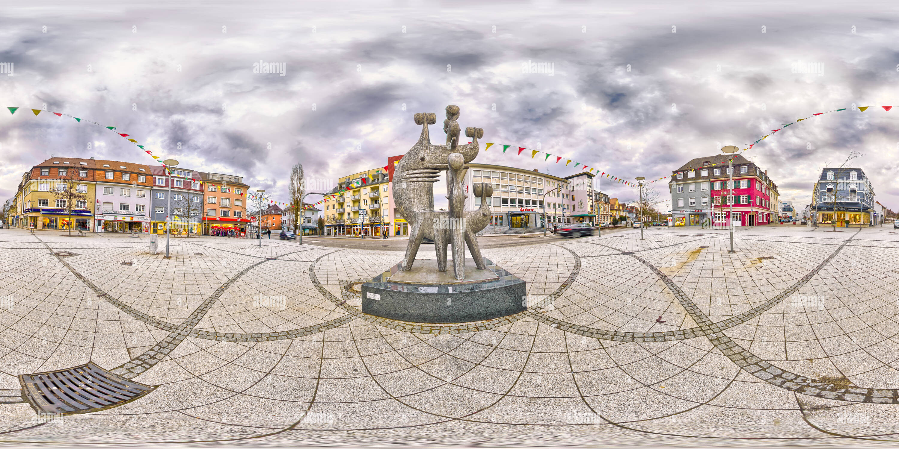 Visualizzazione panoramica a 360 gradi di Rheinfelden Friedrichplatz