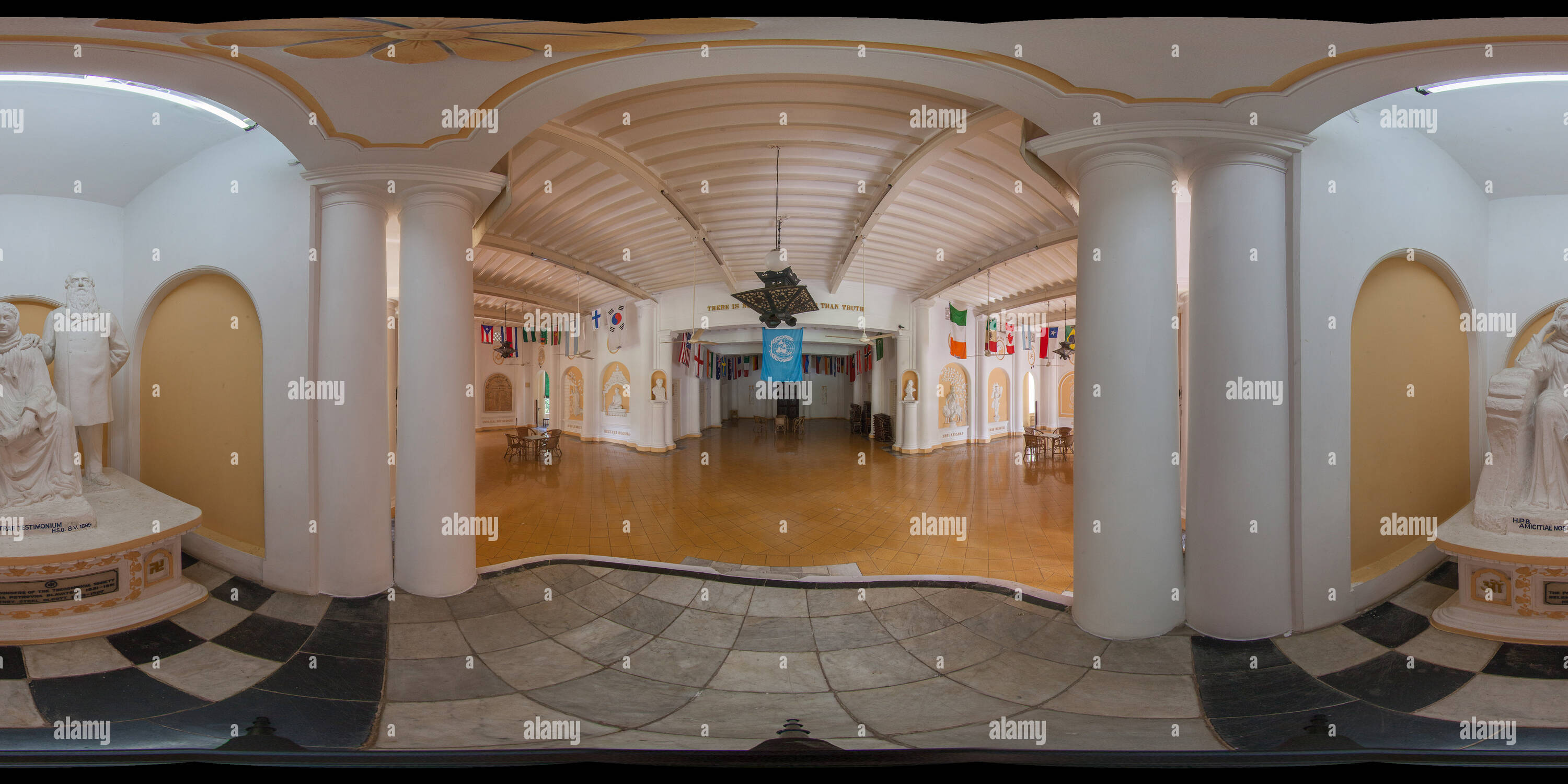 Visualizzazione panoramica a 360 gradi di Sede Hall - La Società Teosofica Adyar 05