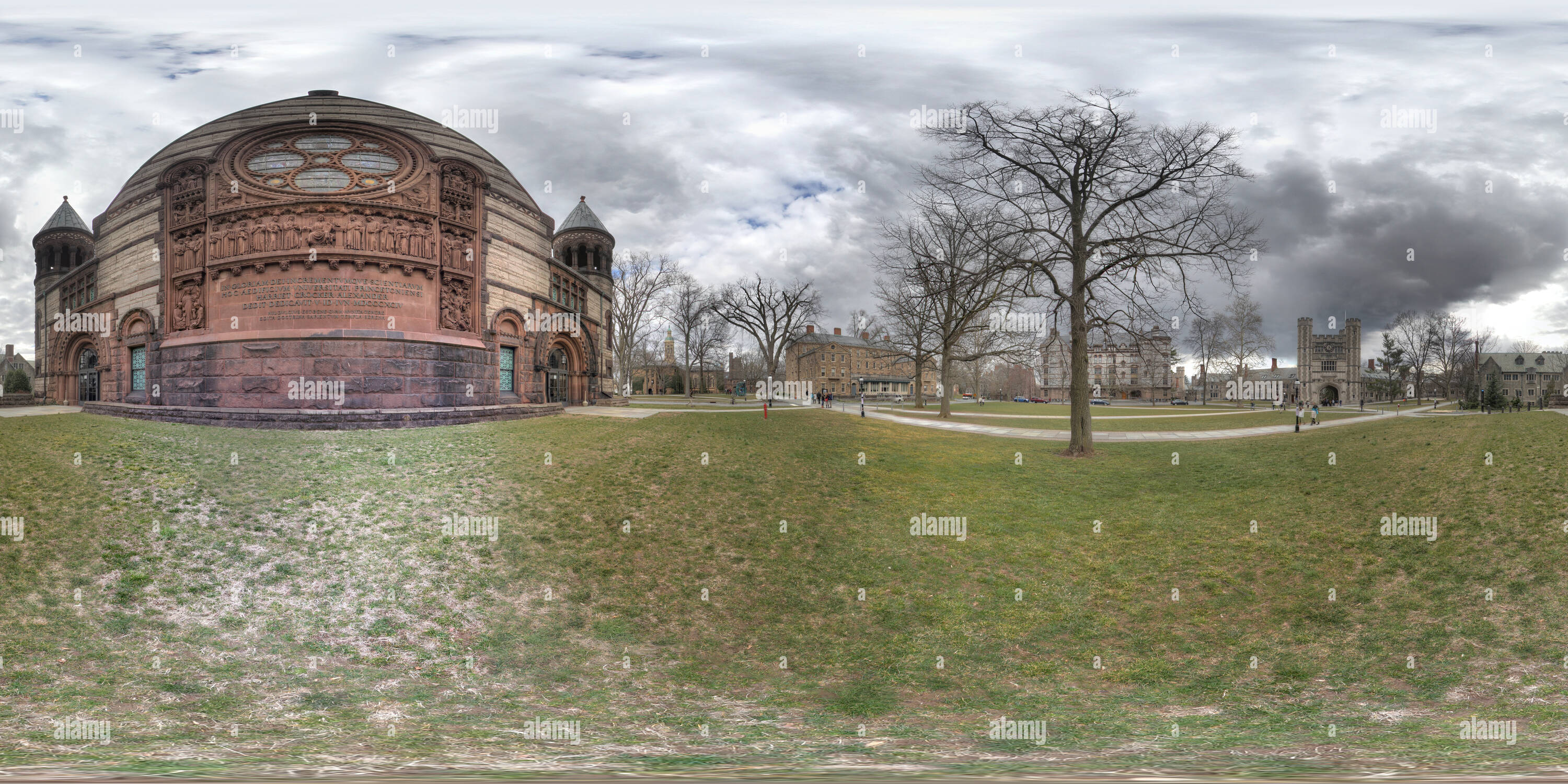 Visualizzazione panoramica a 360 gradi di Alexander Hall - Università di Princeton