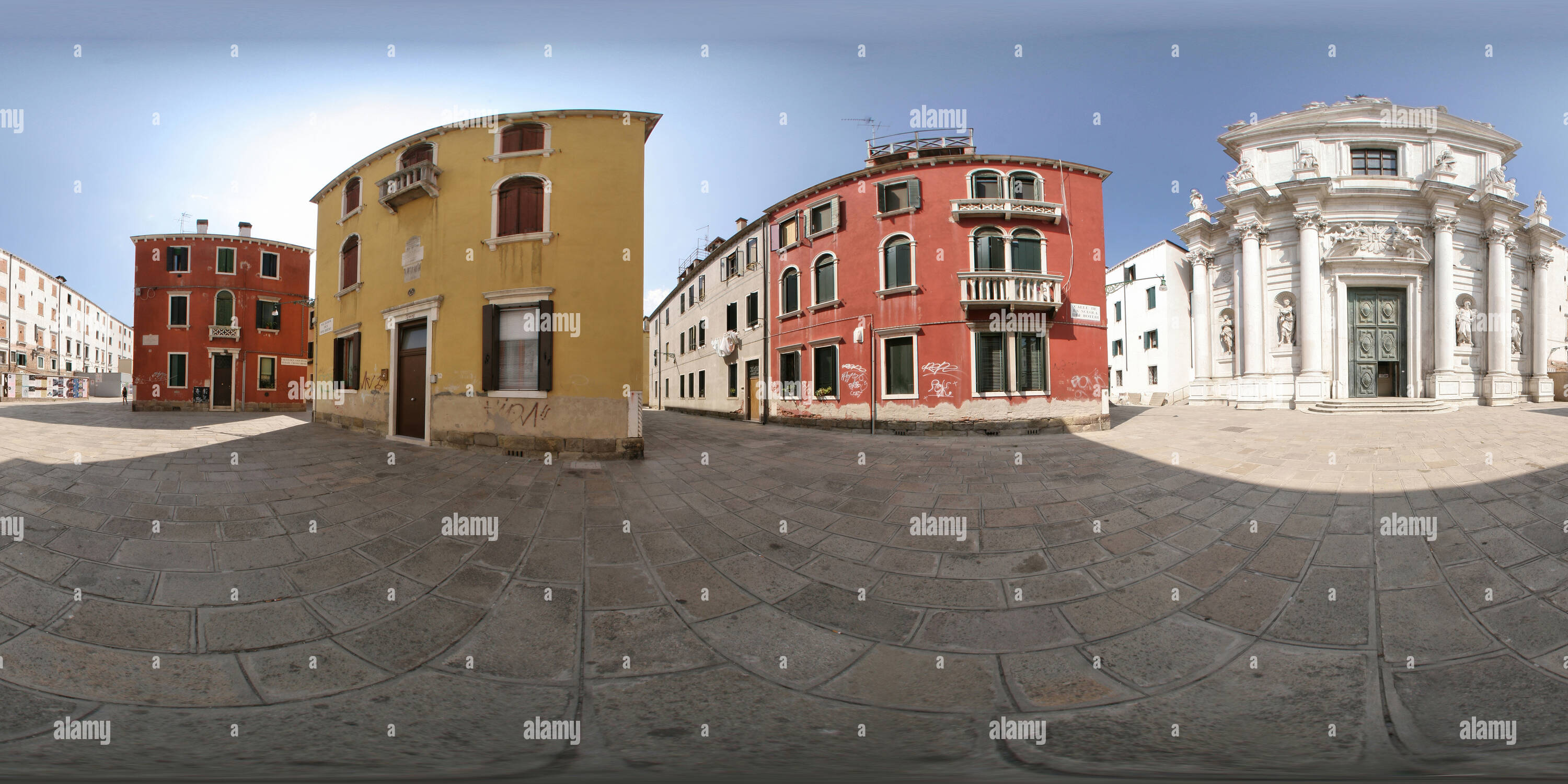 Visualizzazione panoramica a 360 gradi di Santa Maria Assunta. Venezia