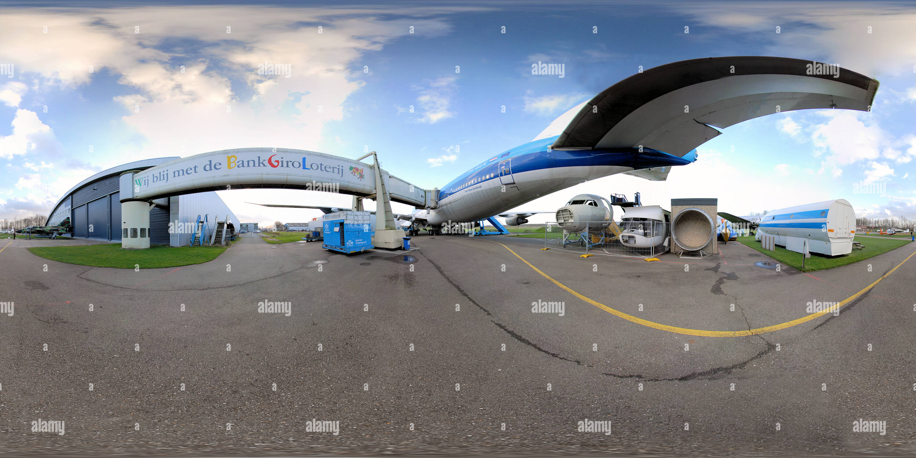 Visualizzazione panoramica a 360 gradi di Aviodrome Jumbo - Lelystad Airport - Olanda