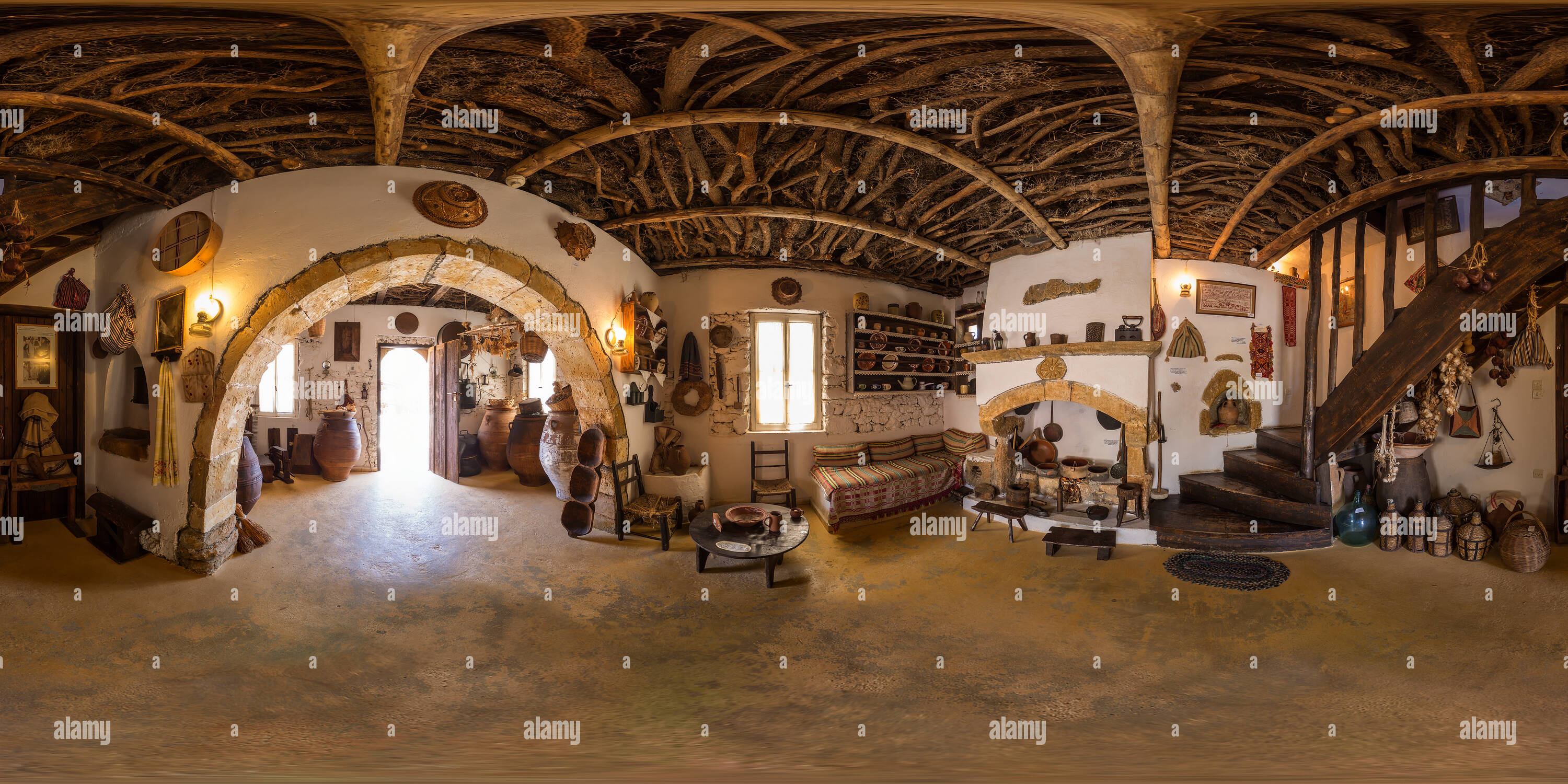 Visualizzazione panoramica a 360 gradi di Lychnostatis Open Air Museum - Hersonissos