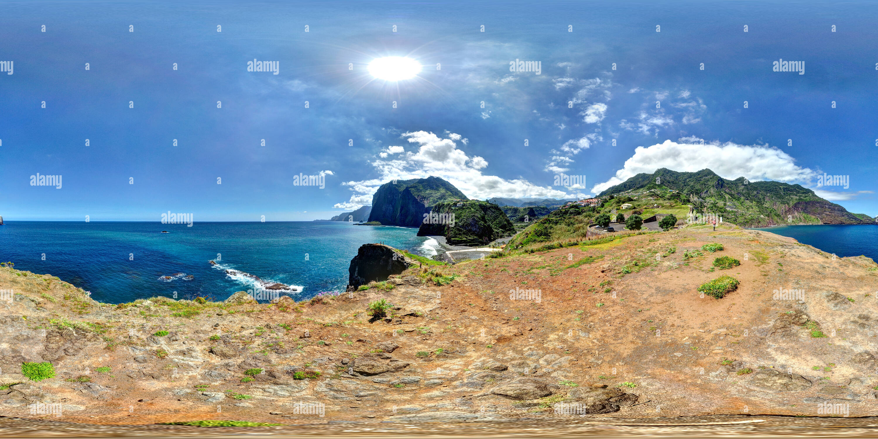 Visualizzazione panoramica a 360 gradi di Faial, Penha de Águia - Madera