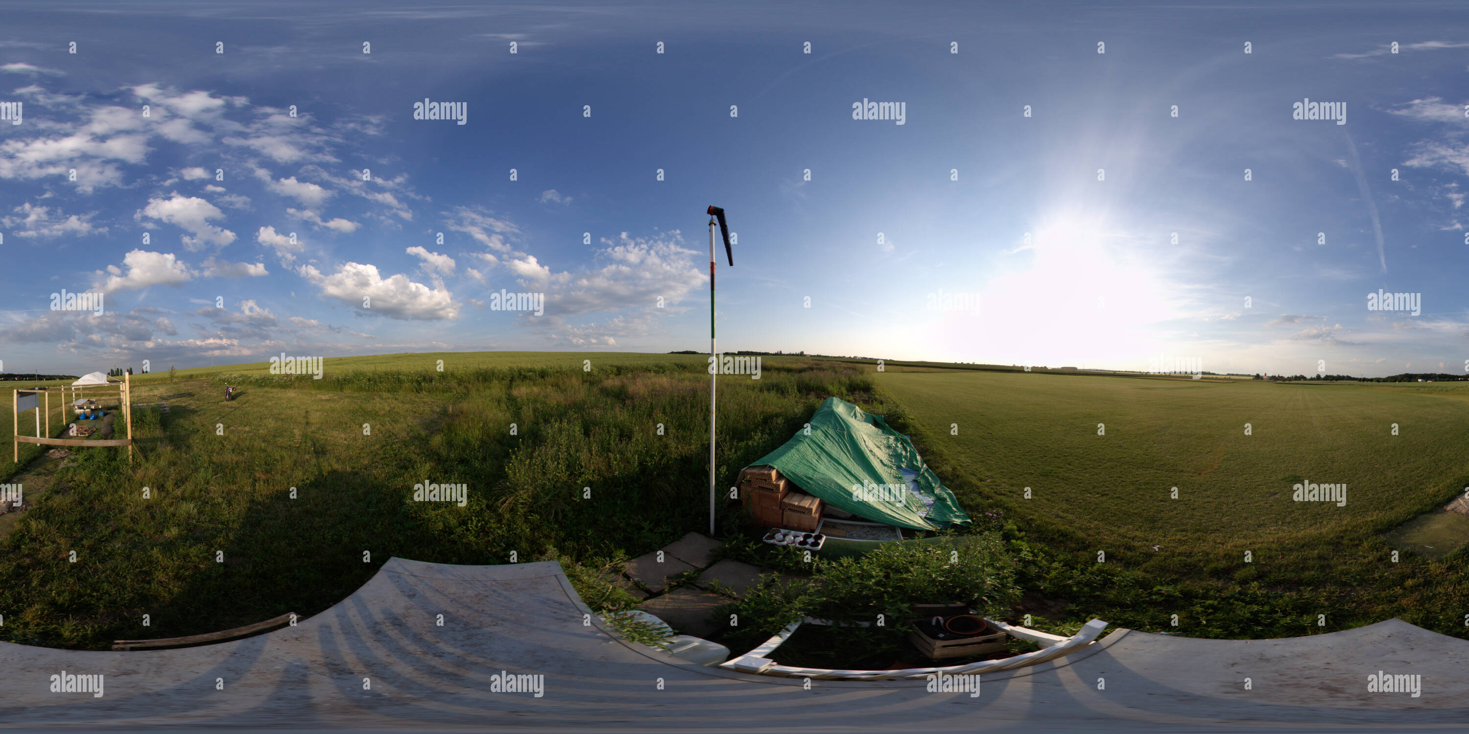 Visualizzazione panoramica a 360 gradi di Campo da cricket