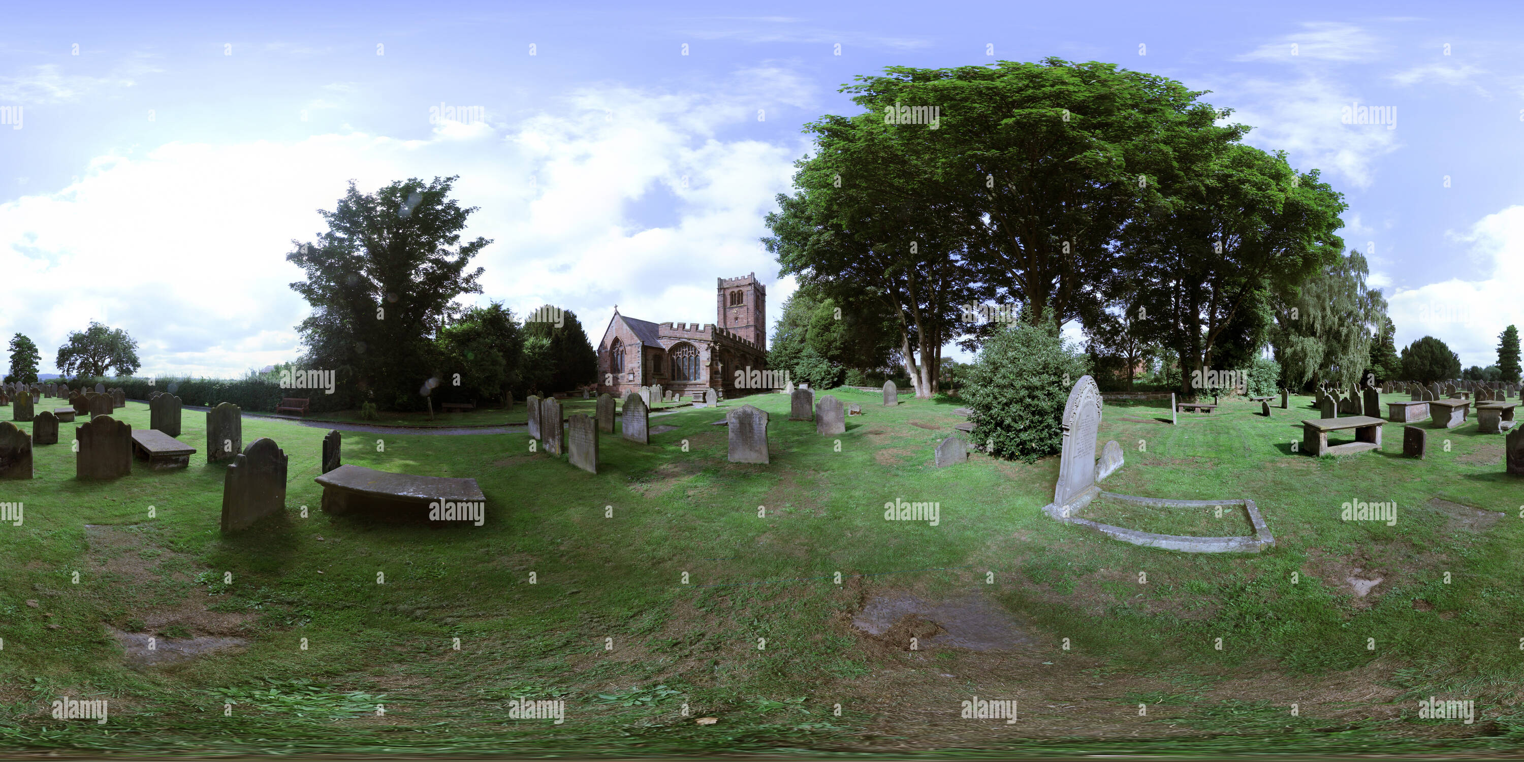 Visualizzazione panoramica a 360 gradi di St Andrews Chiesa Tarvin