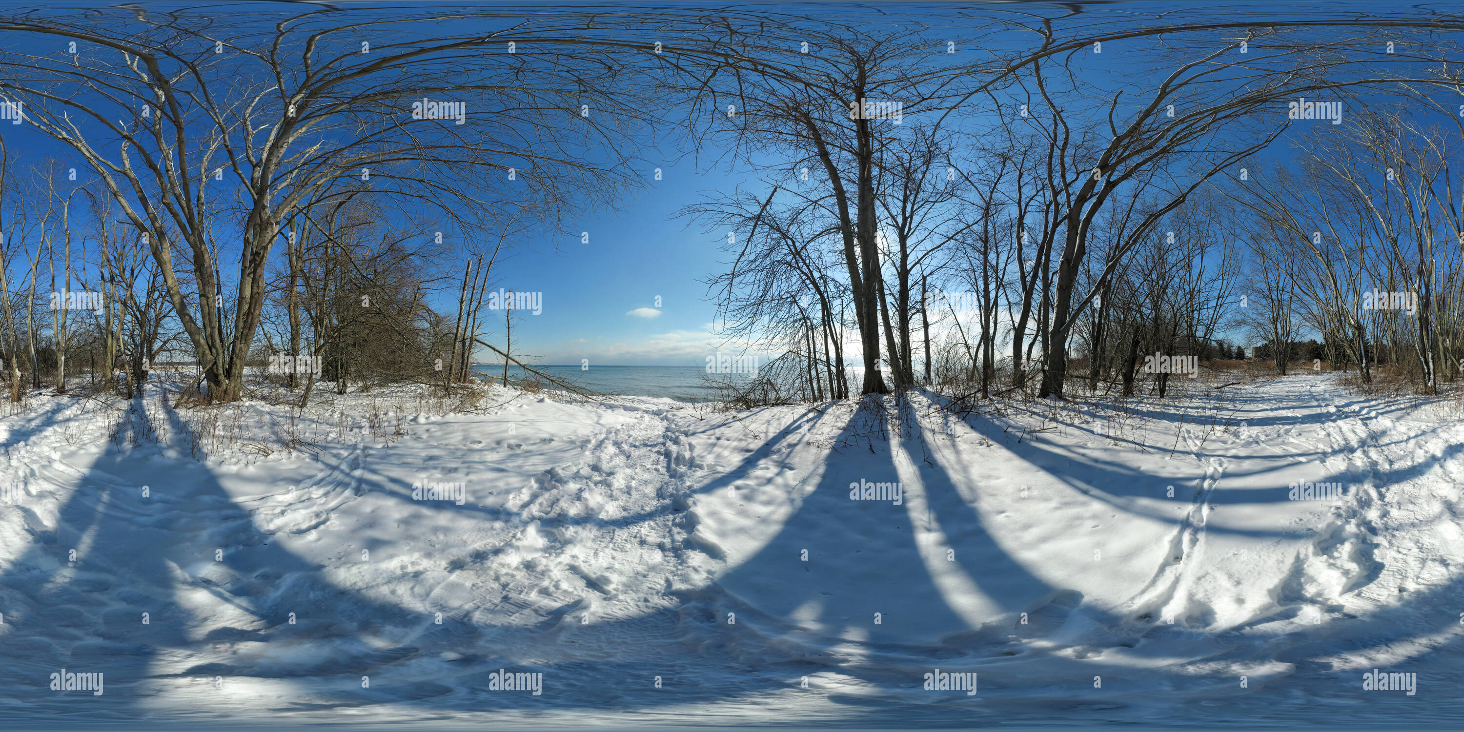 Visualizzazione panoramica a 360 gradi di Lynde rive Area di Conservazione