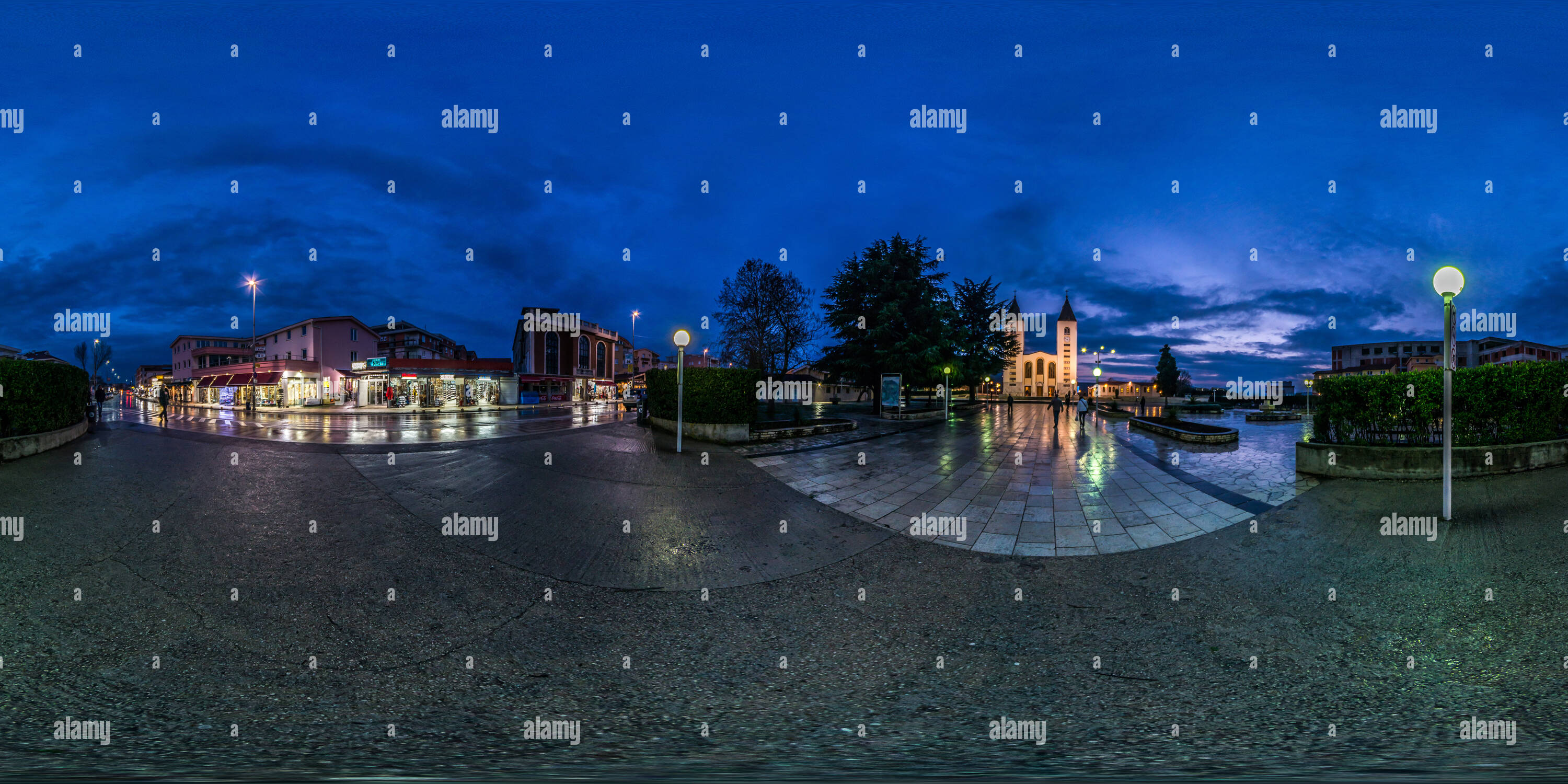 Visualizzazione panoramica a 360 gradi di Saint James chiesa - La Madonna di Medjugorje