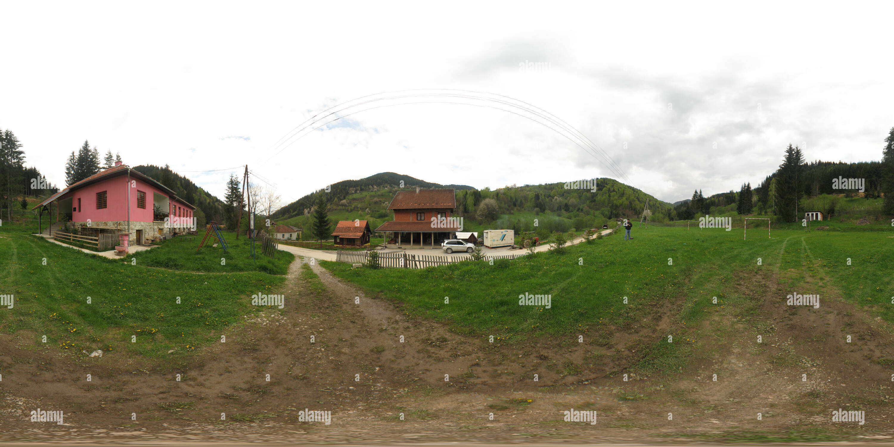 Visualizzazione panoramica a 360 gradi di Ivanjica - La scuola in Ostatija