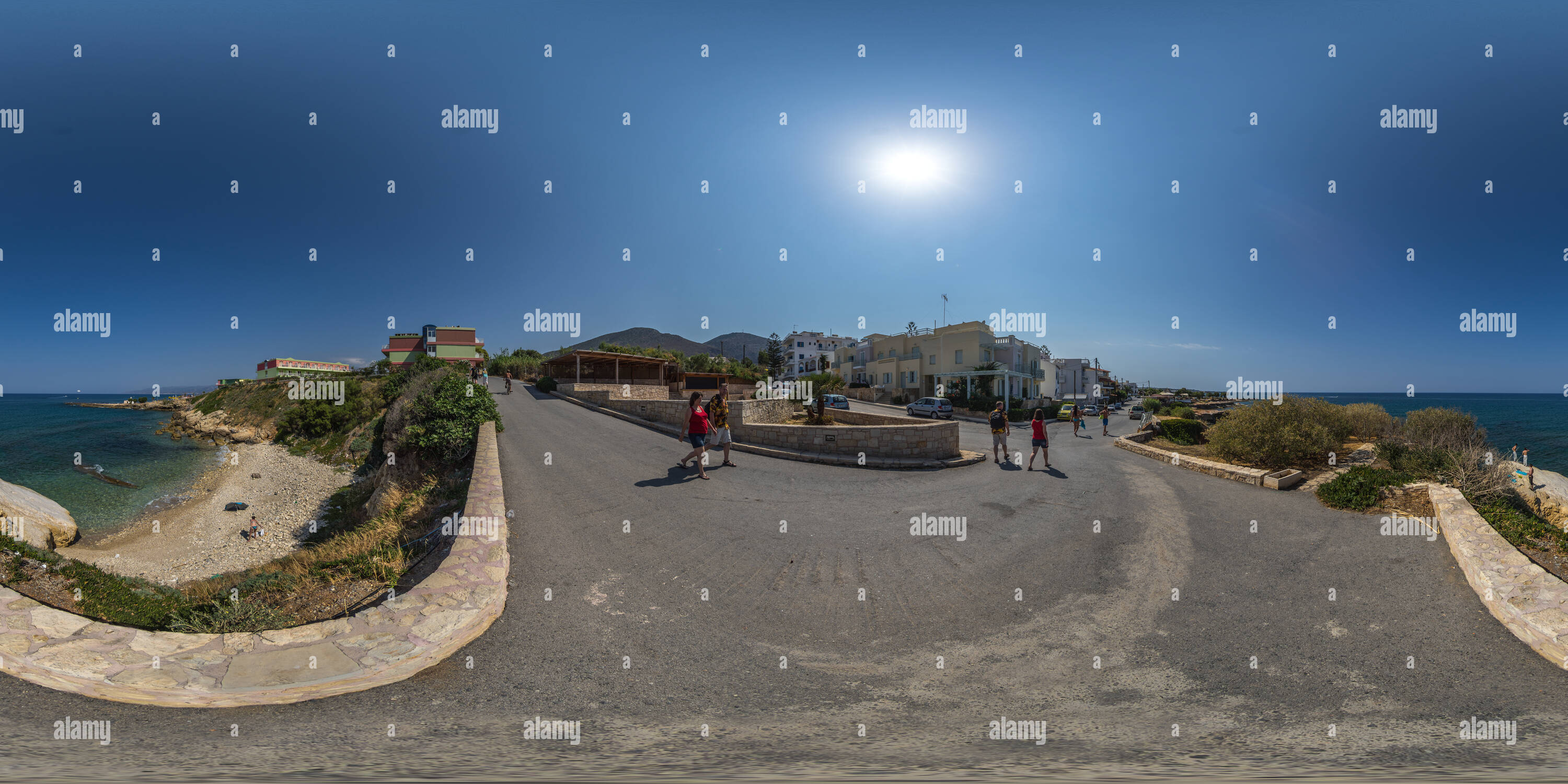 Visualizzazione panoramica a 360 gradi di Hersonissos Strand