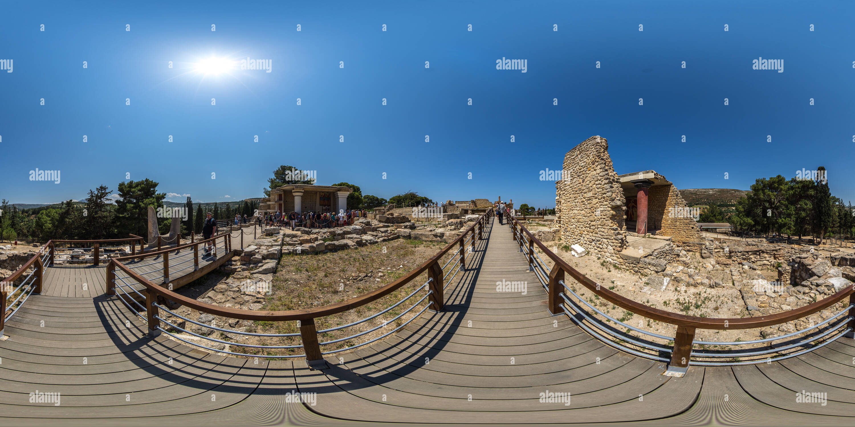 Visualizzazione panoramica a 360 gradi di Knossos 3