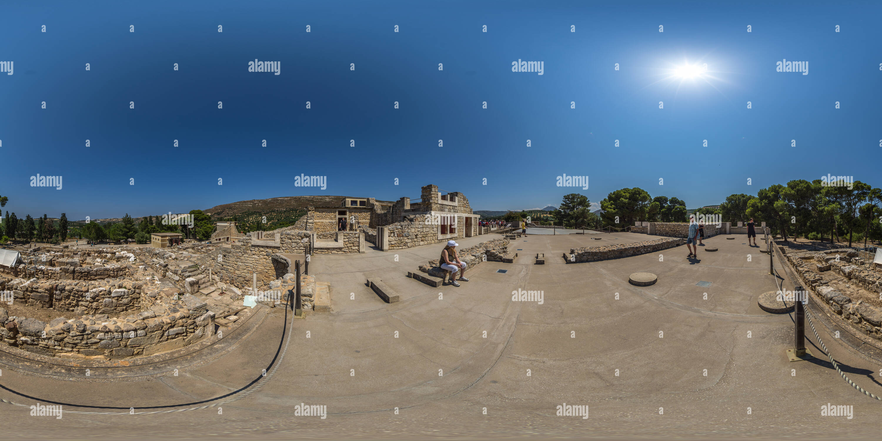 Visualizzazione panoramica a 360 gradi di Knossos 2