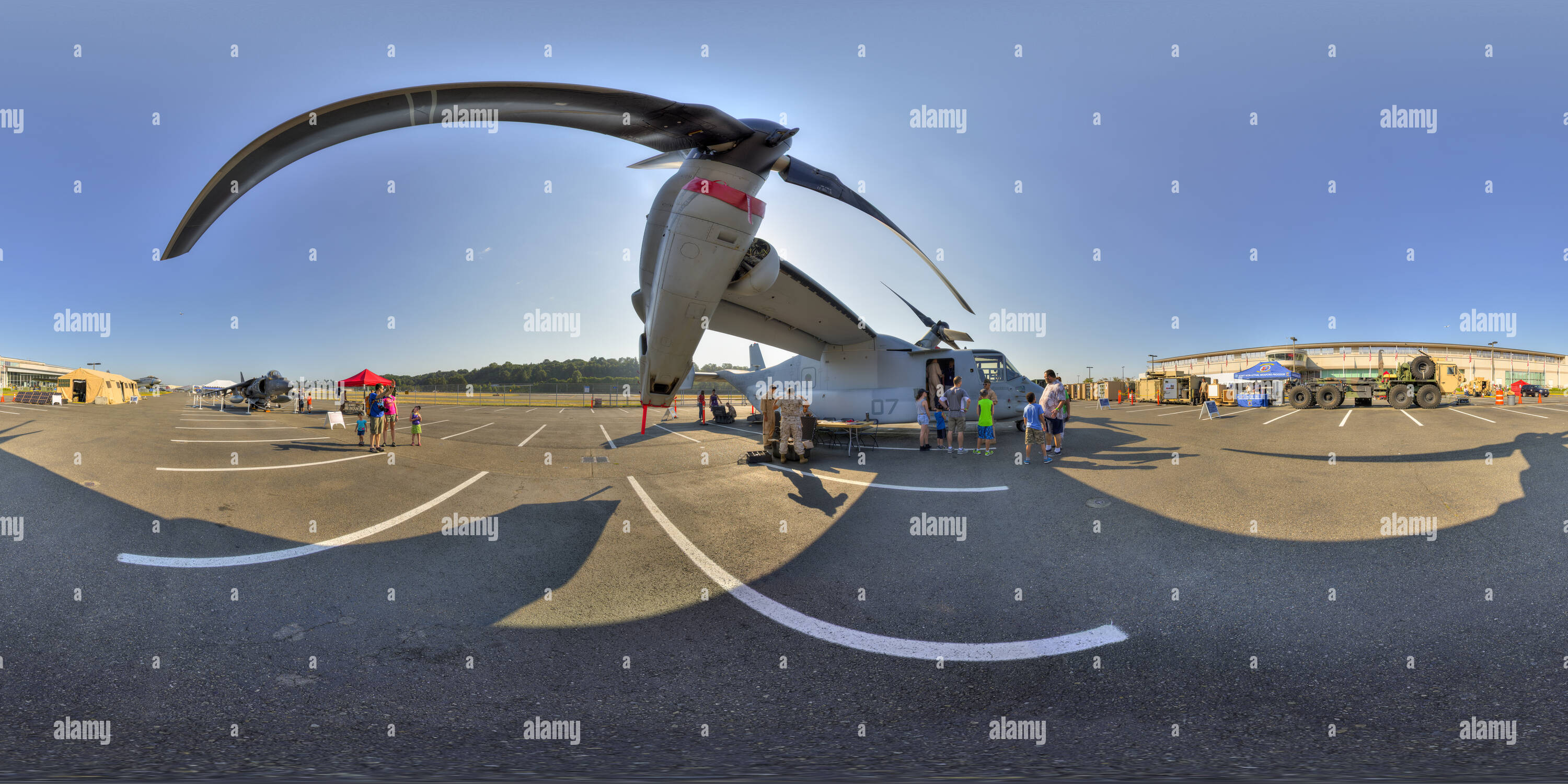 Visualizzazione panoramica a 360 gradi di MV-22 Osprey, dritta, il Museo del Volo, Seattle, WA