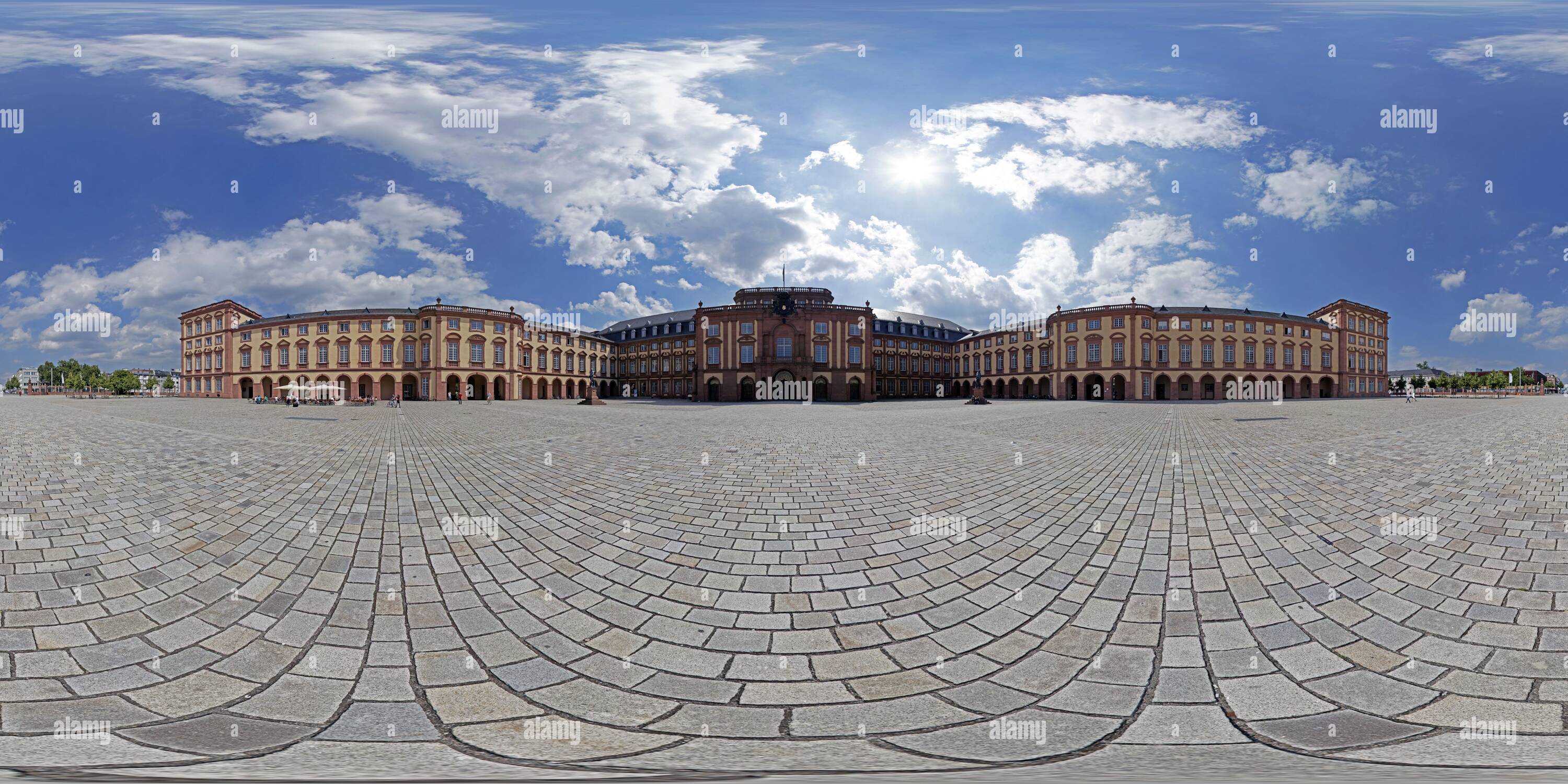 Visualizzazione panoramica a 360 gradi di Palazzo, Mannheim, vista 2