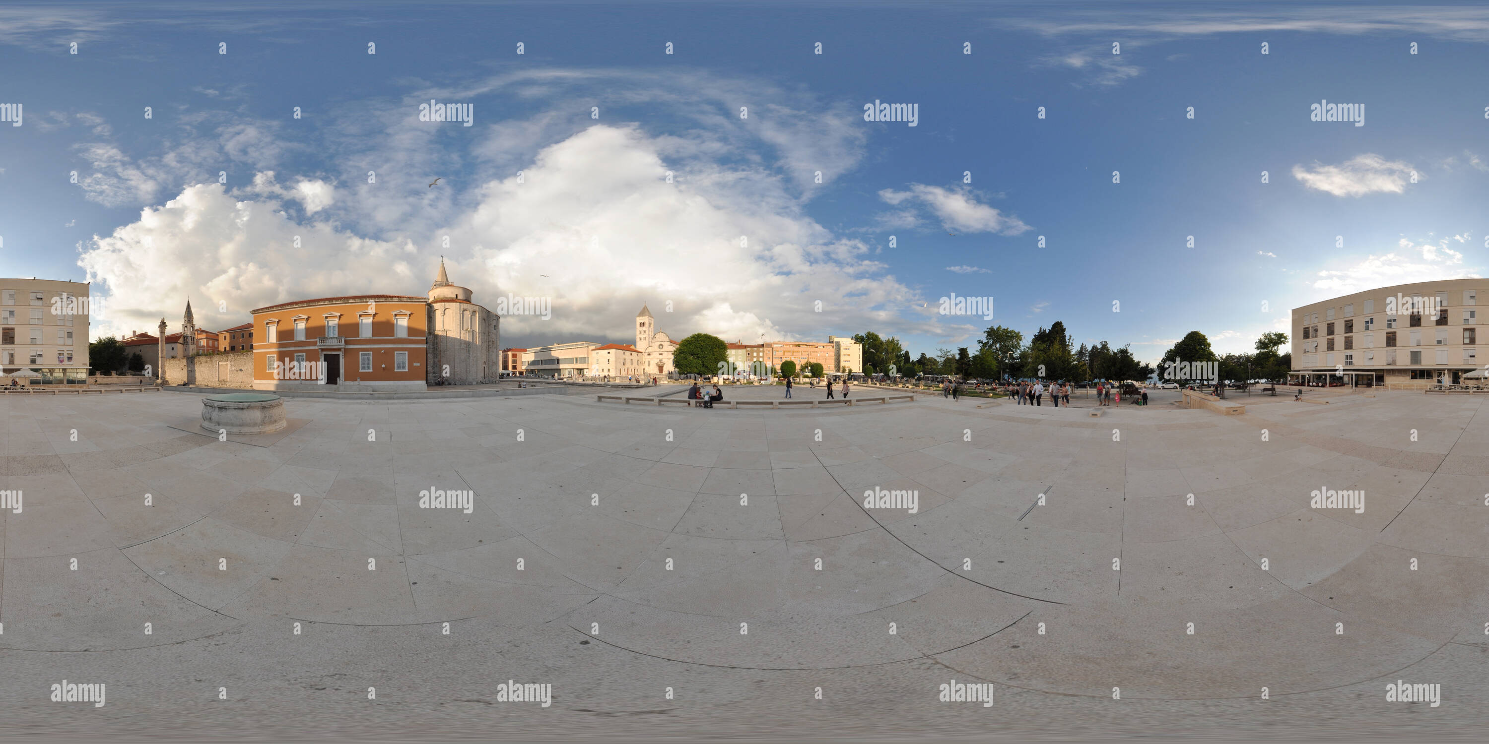 Visualizzazione panoramica a 360 gradi di Zadar - Zeleni trg