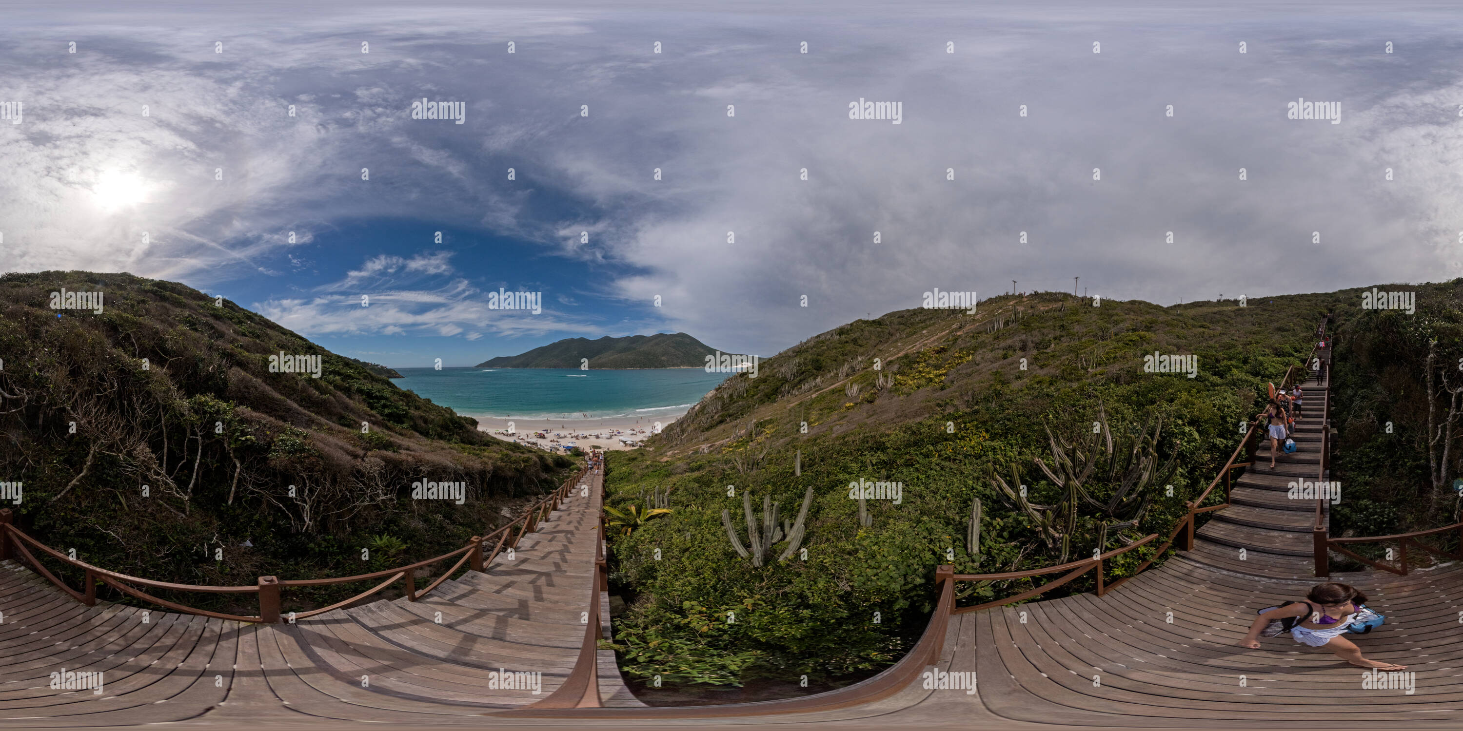 Visualizzazione panoramica a 360 gradi di Praia do Pontal do Atalaia