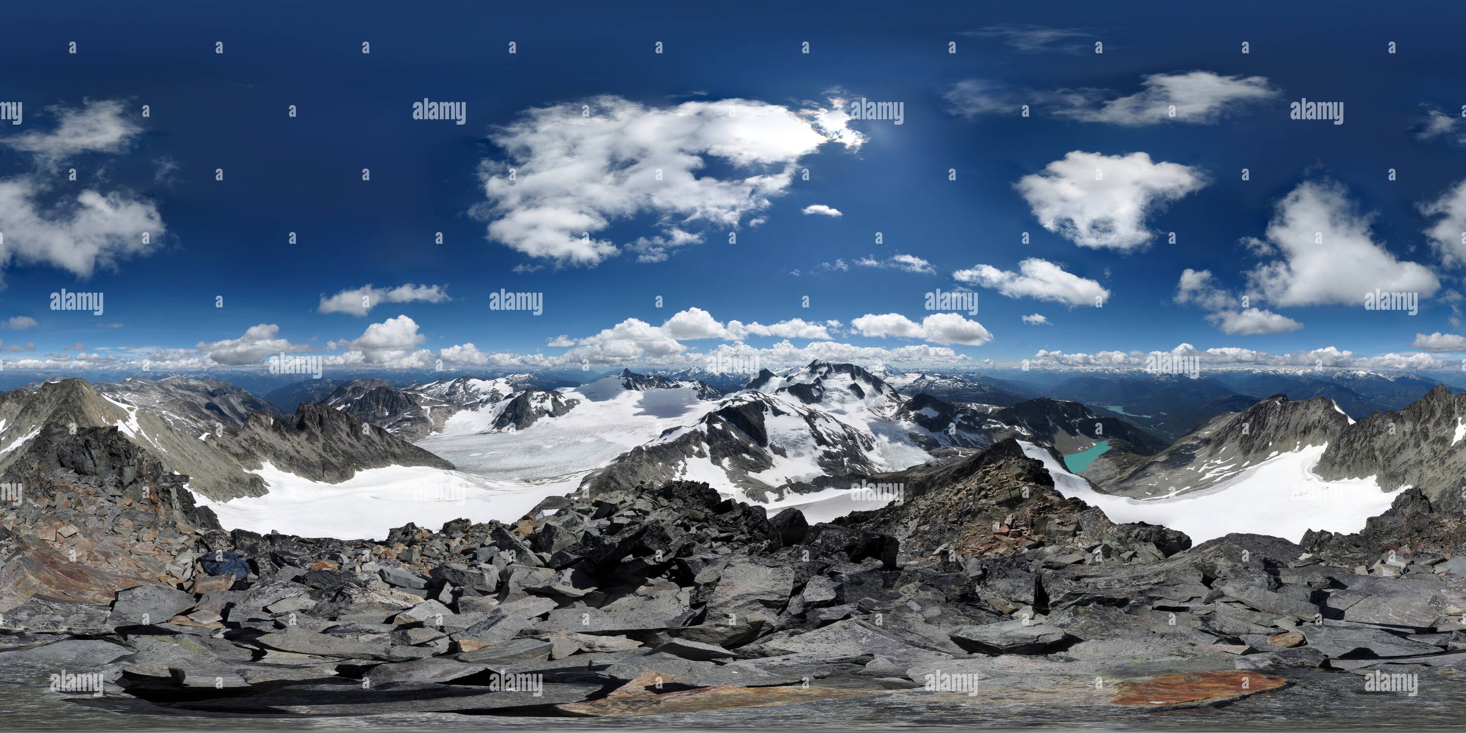 Visualizzazione panoramica a 360 gradi di Mt. Weart (2835m/9301') summit