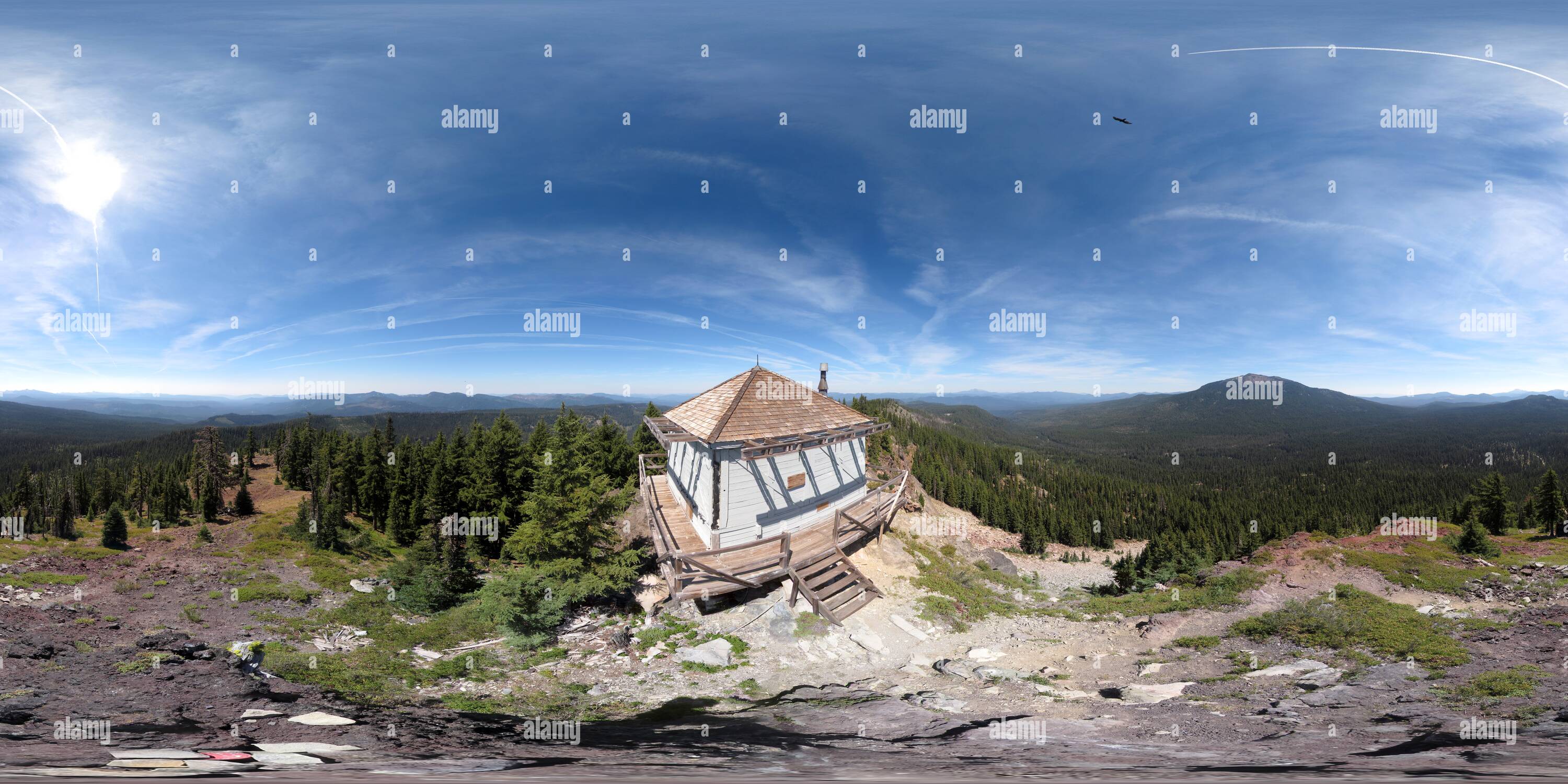 Visualizzazione panoramica a 360 gradi di Garwood Butte (7024'/2141m) summit