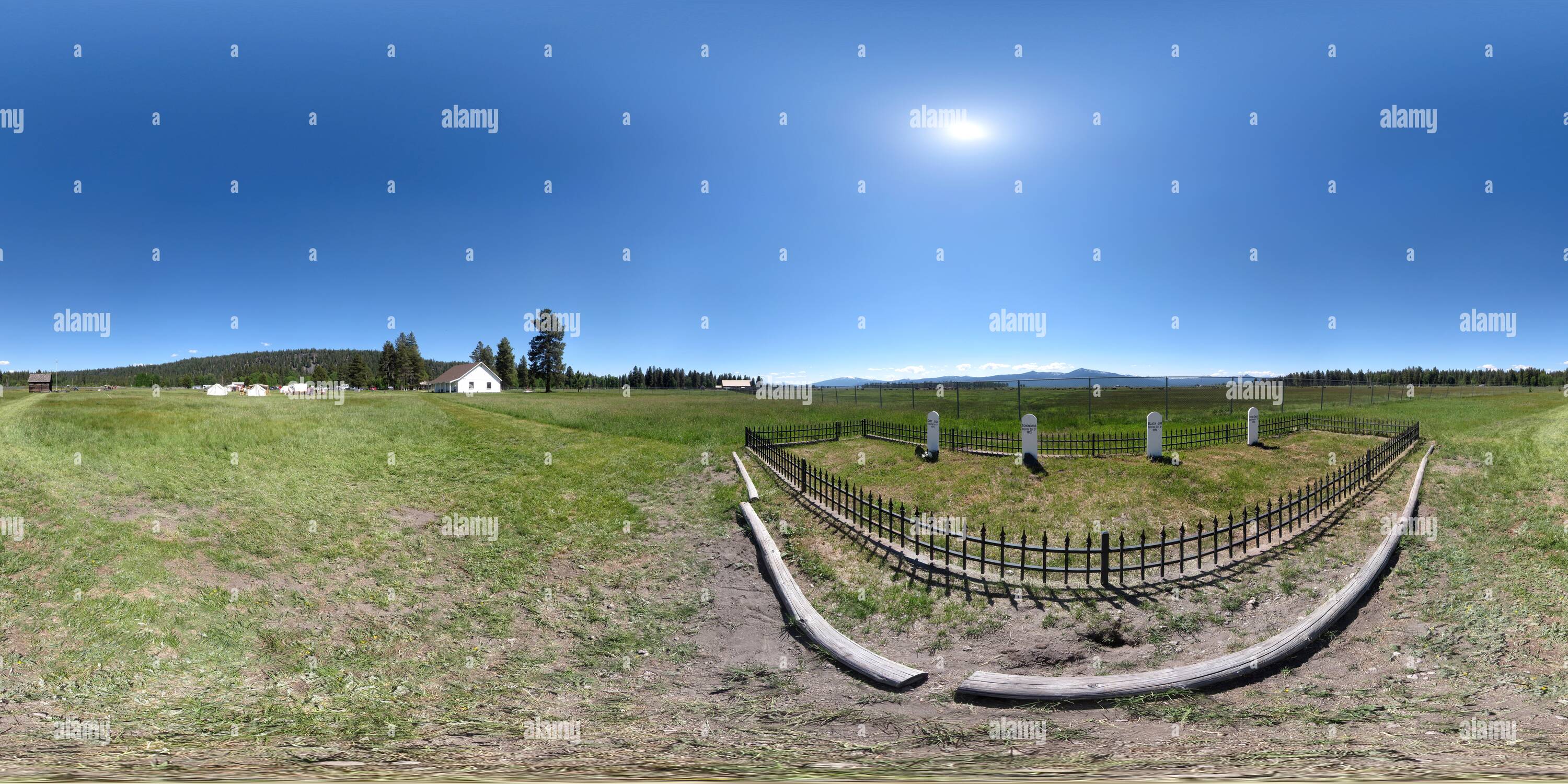 Visualizzazione panoramica a 360 gradi di Fort Klamath Museum - Capitano Jack grave