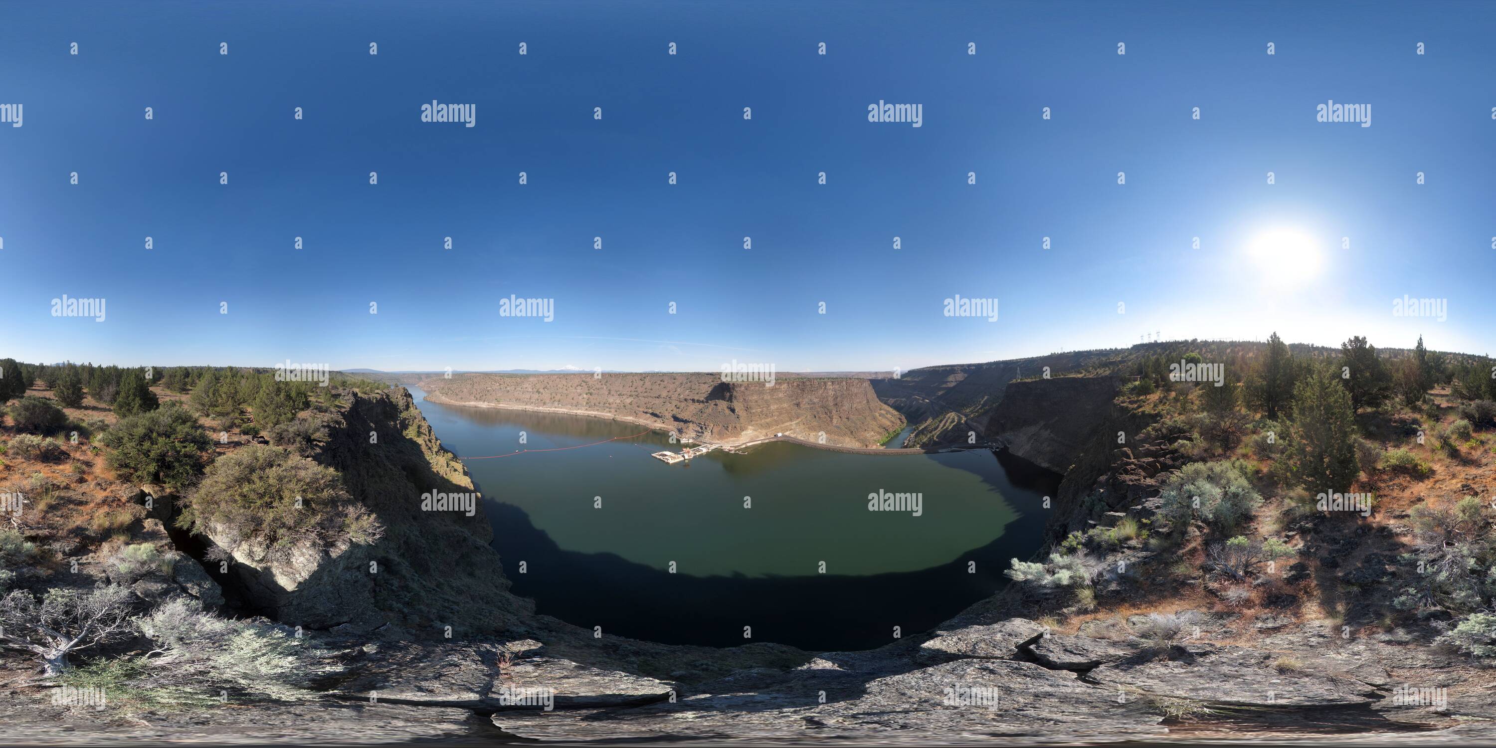 Visualizzazione panoramica a 360 gradi di Il Cove Palisades - Round Butte si affacciano sul parco