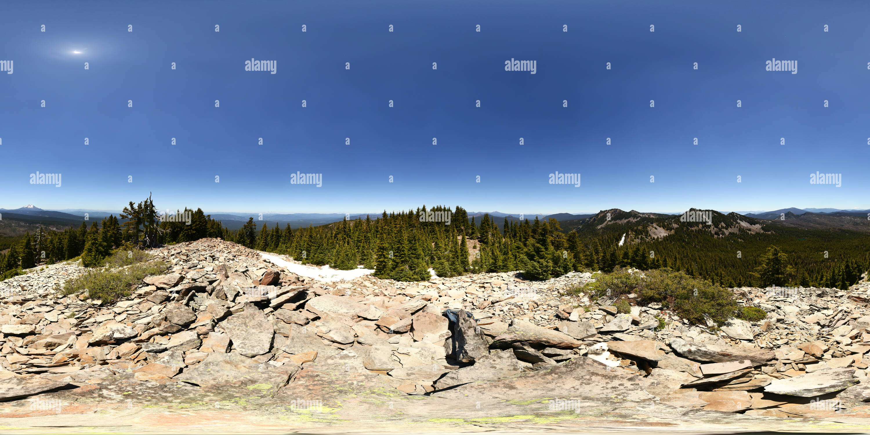 Visualizzazione panoramica a 360 gradi di Giove (7415'/2260m) summit