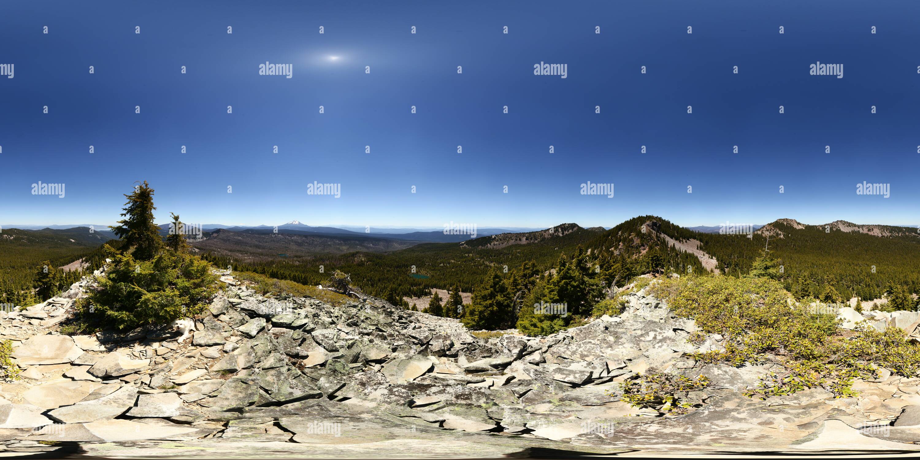 Visualizzazione panoramica a 360 gradi di Shale Butte (7340'/2237m) summit