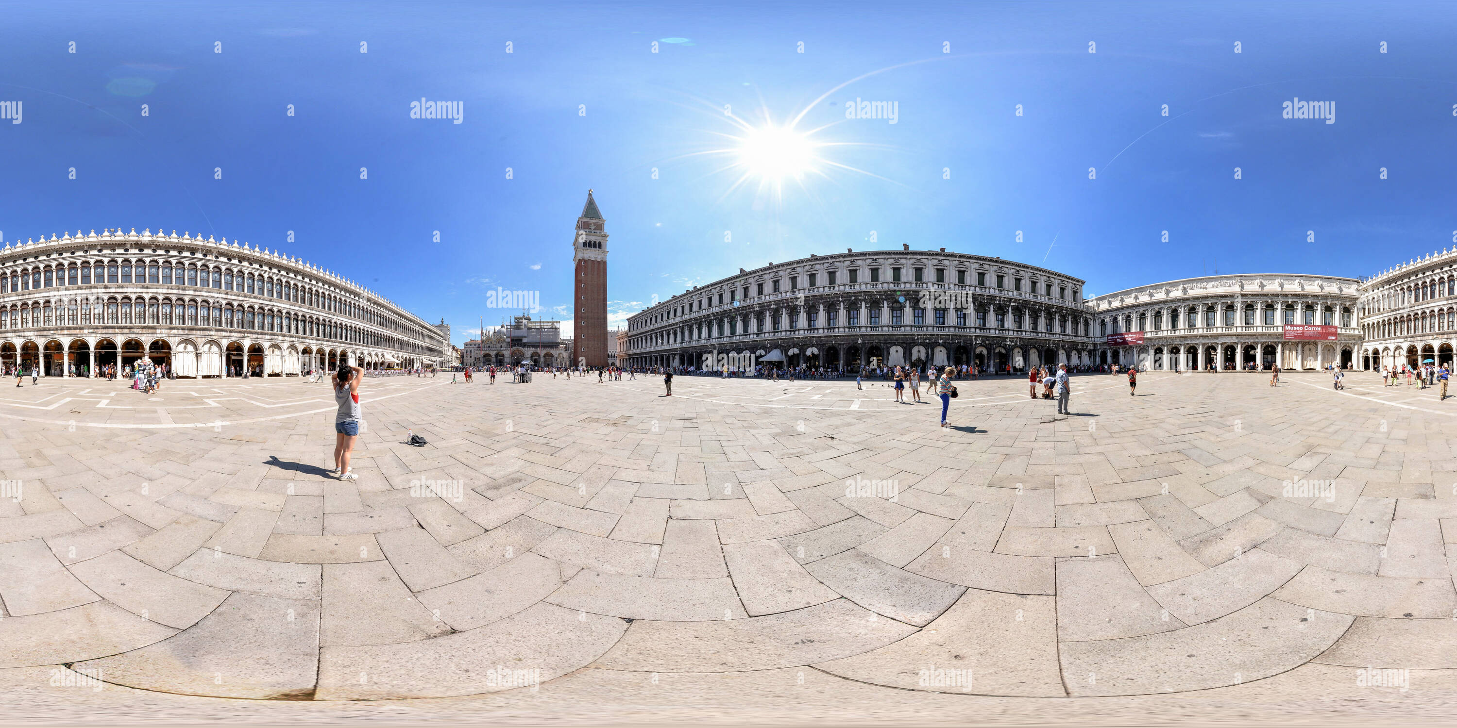 Visualizzazione panoramica a 360 gradi di Luogo San Marco Venezia Italia