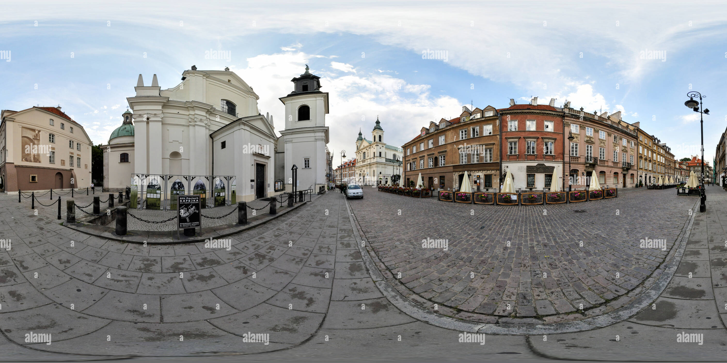 Visualizzazione panoramica a 360 gradi di Rektorat Sw Jacka Warszawa Pologne