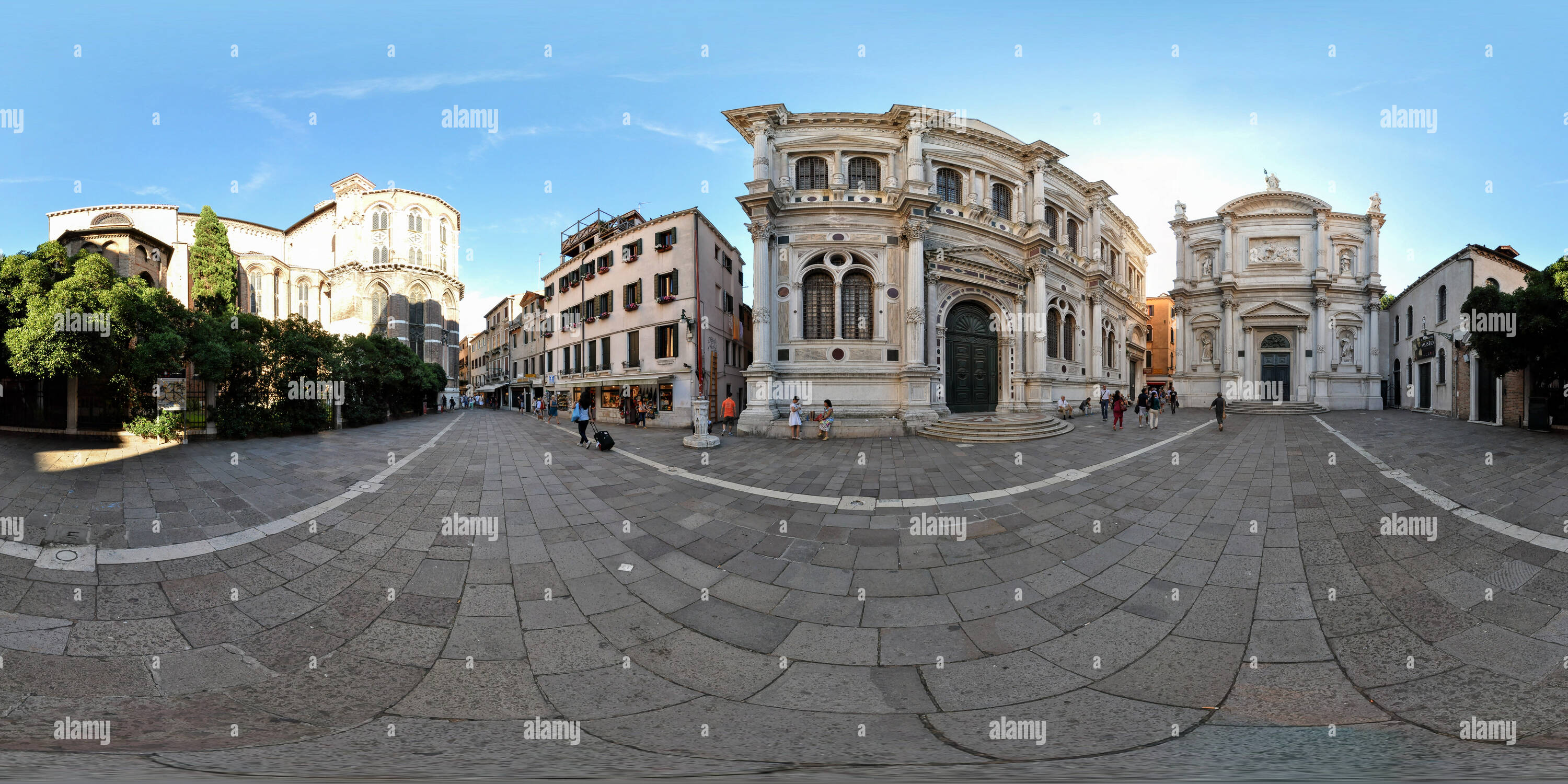 Visualizzazione panoramica a 360 gradi di Basilica di Santa Maria Gloriosa dei Frari San Polo Venezia Italie