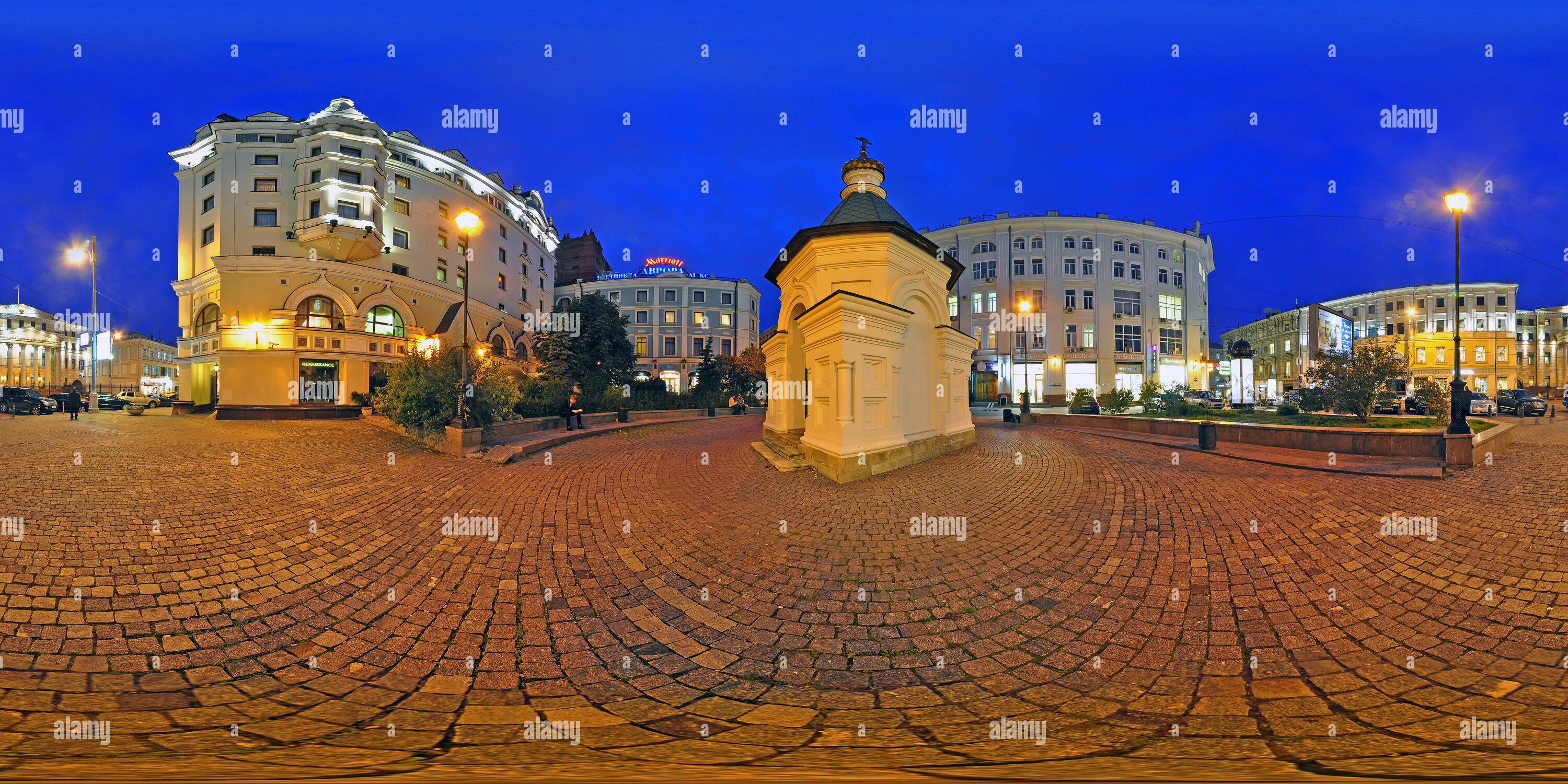 Visualizzazione panoramica a 360 gradi di Hotel Aurora - via Petrovka - Mosca