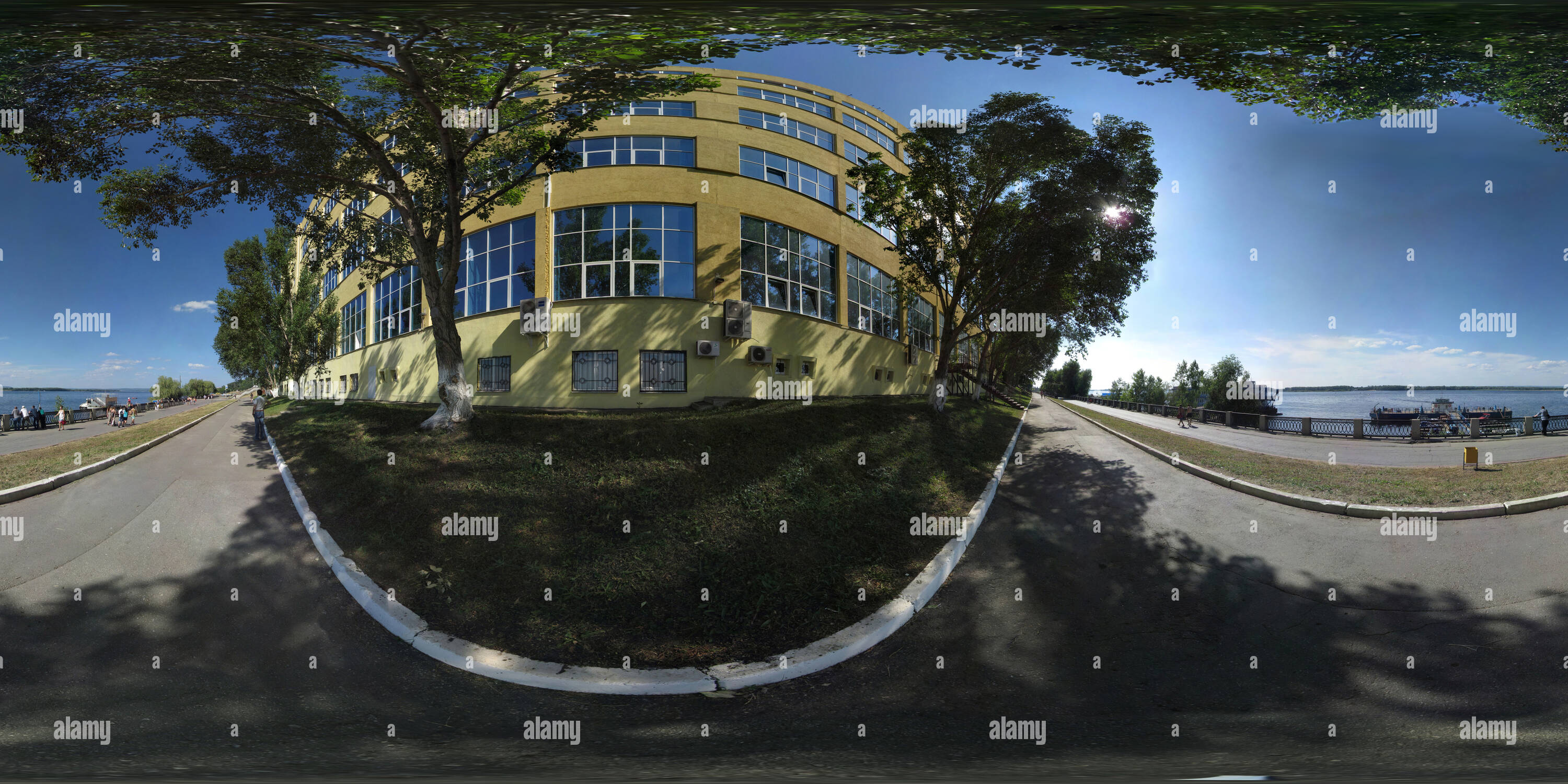 Visualizzazione panoramica a 360 gradi di Pier 'skin'.Samara 2015