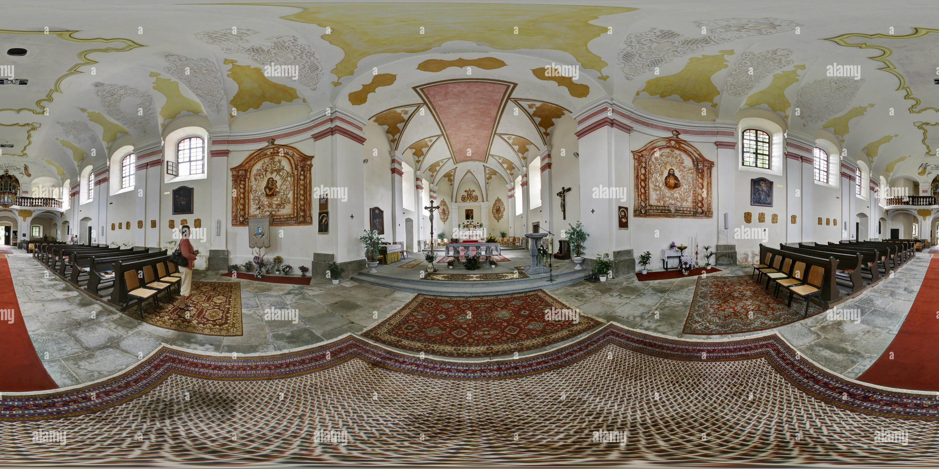 Visualizzazione panoramica a 360 gradi di Svaty kamen, chiesa Panna Maria, interier