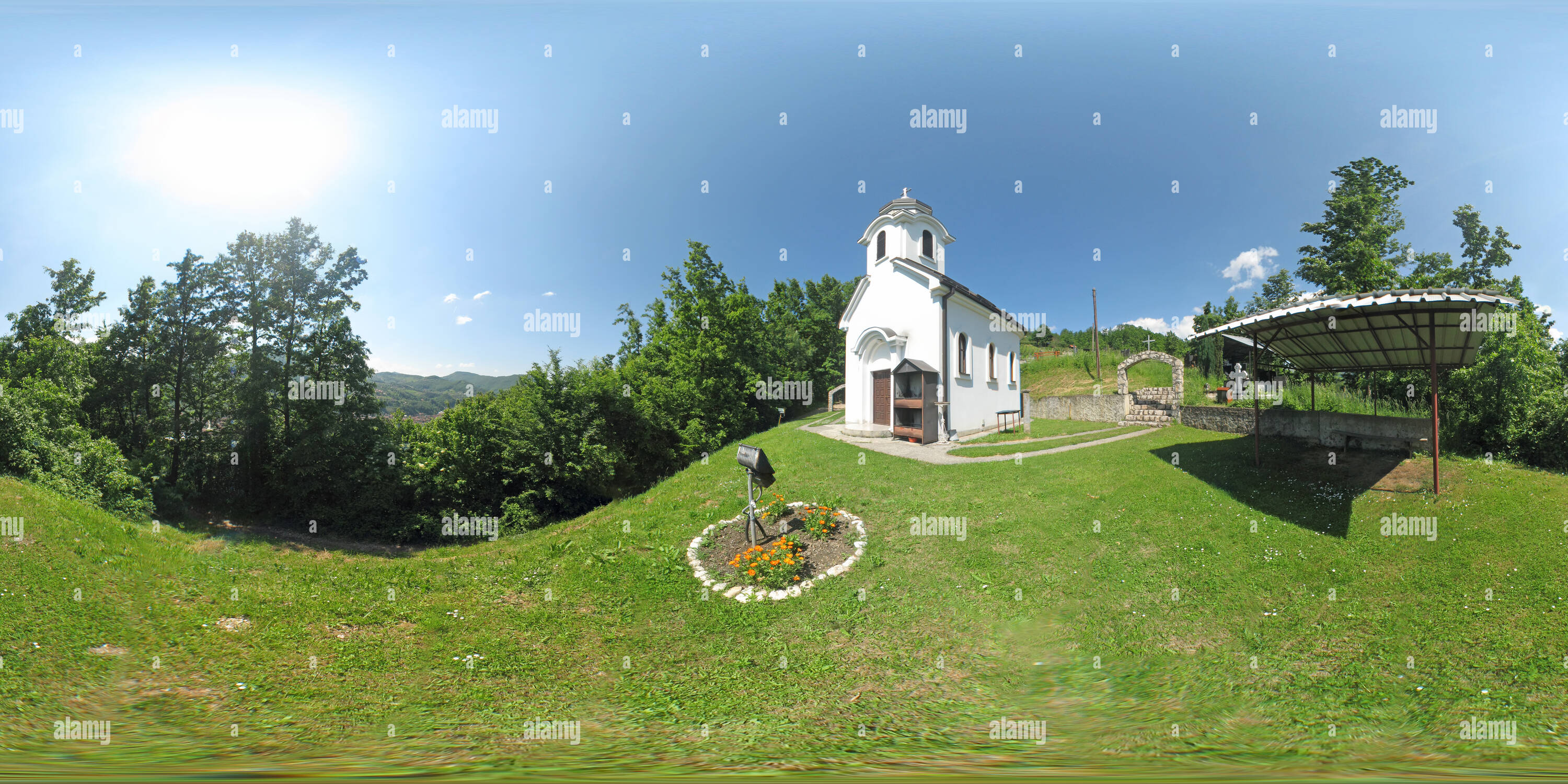 Visualizzazione panoramica a 360 gradi di Ivanjica - Chiesa di Santo Arcangelo Gabriele in Crnjevo