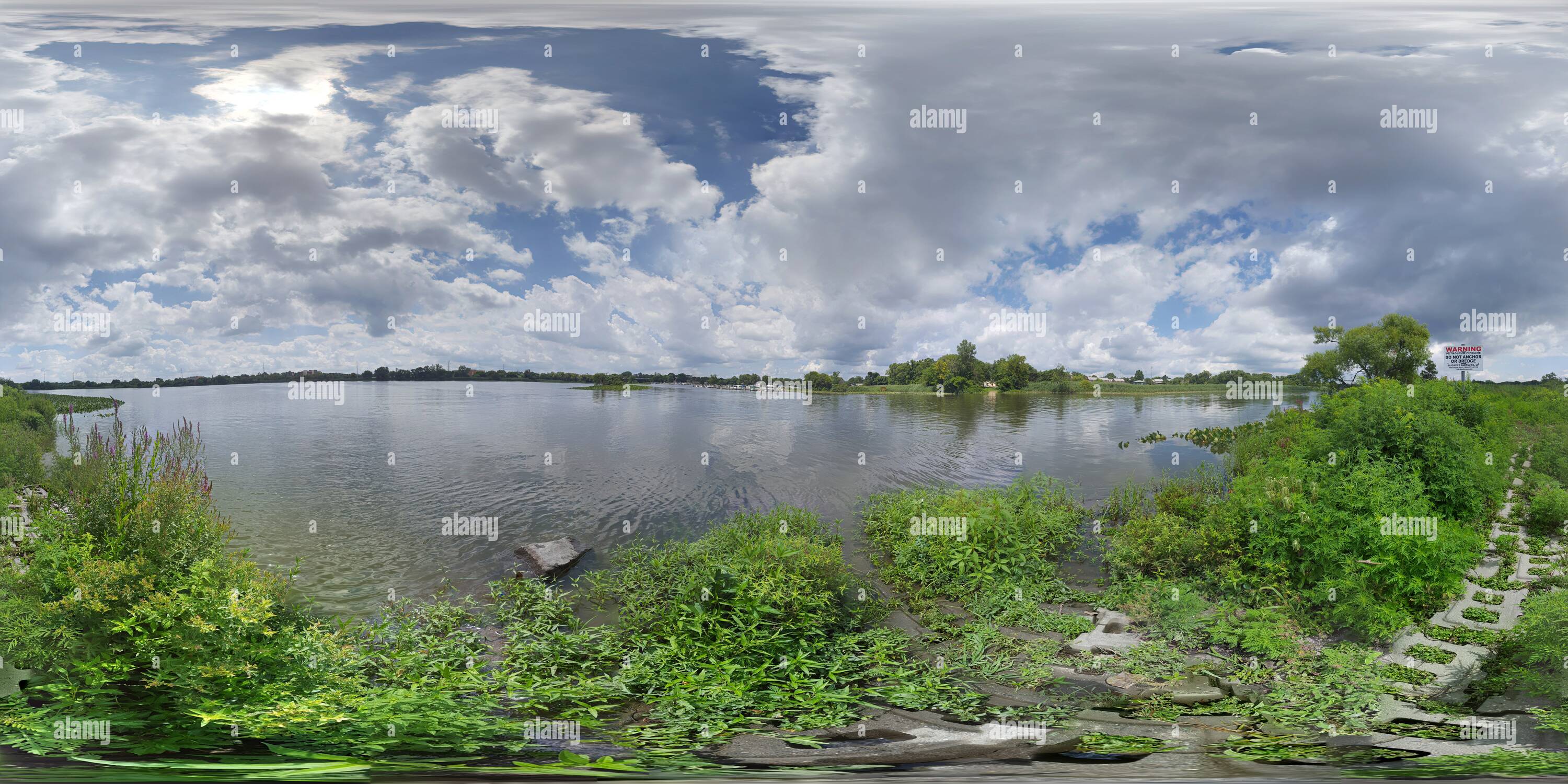 Visualizzazione panoramica a 360 gradi di John Heinz Natural Wildlife Refuge in Tinicum