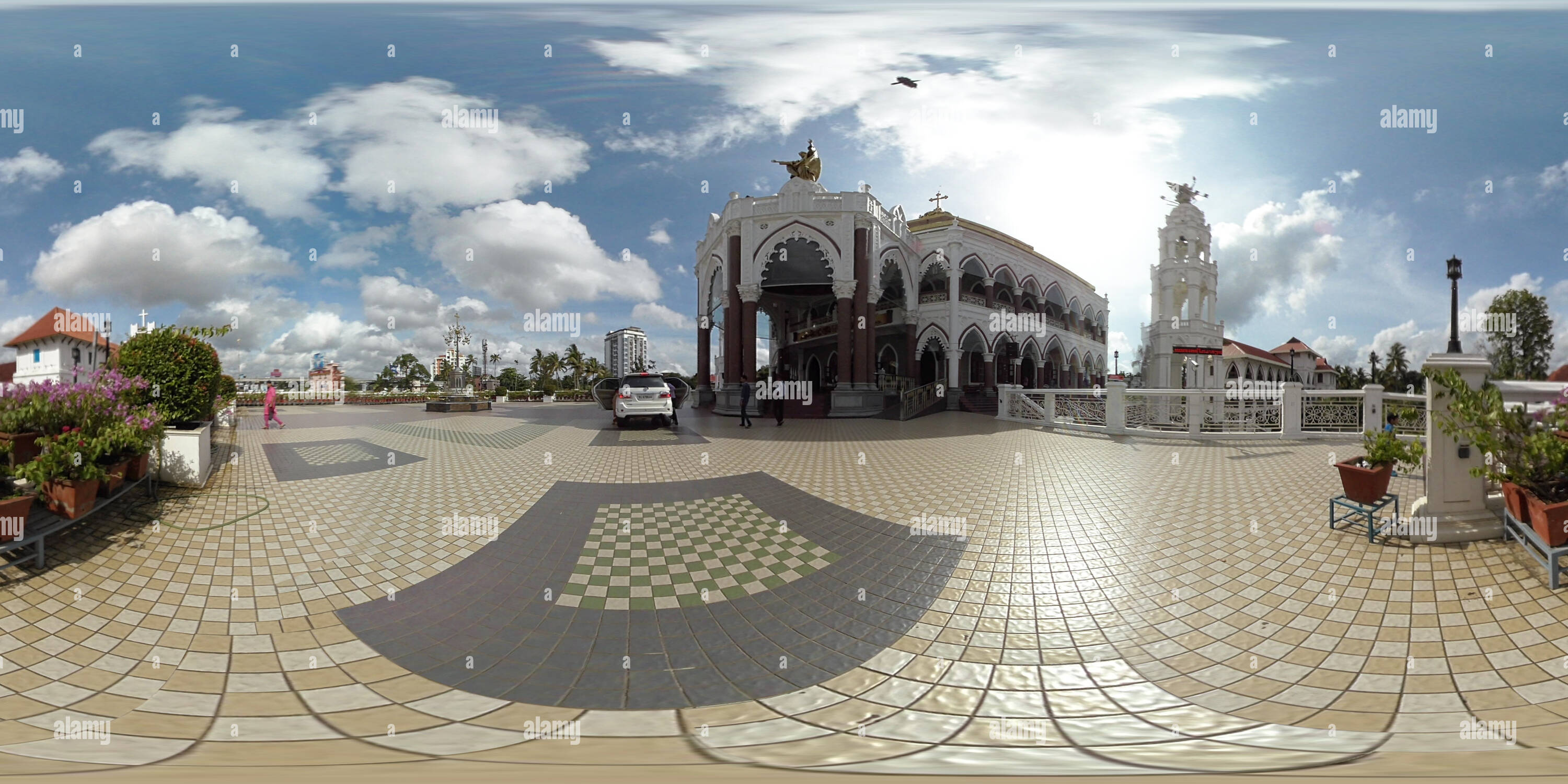 Visualizzazione panoramica a 360 gradi di San Giorgio cattolica siro-malabarese foranei Chiesa, Edappally