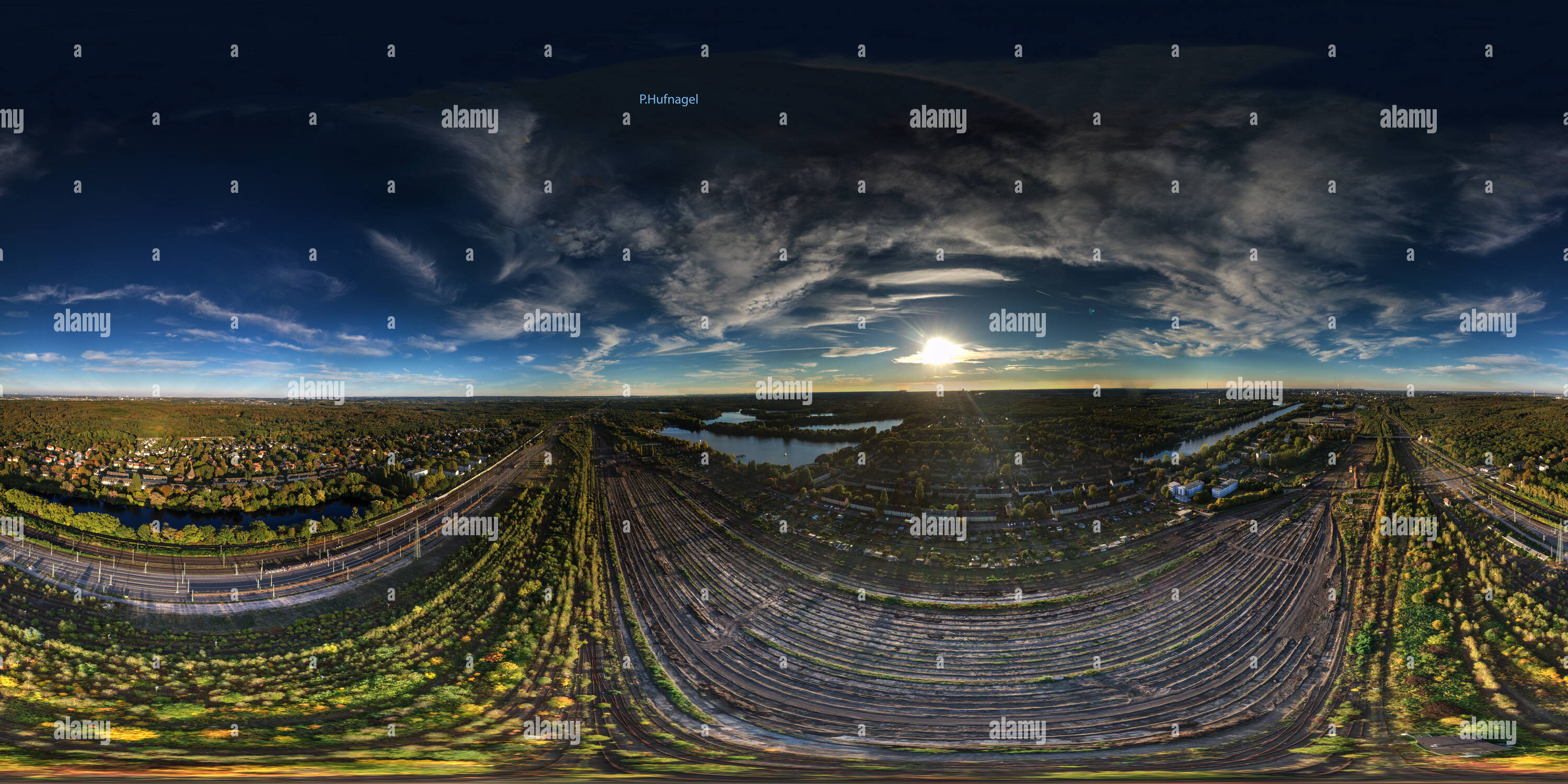 Visualizzazione panoramica a 360 gradi di Duisburg-Wedau