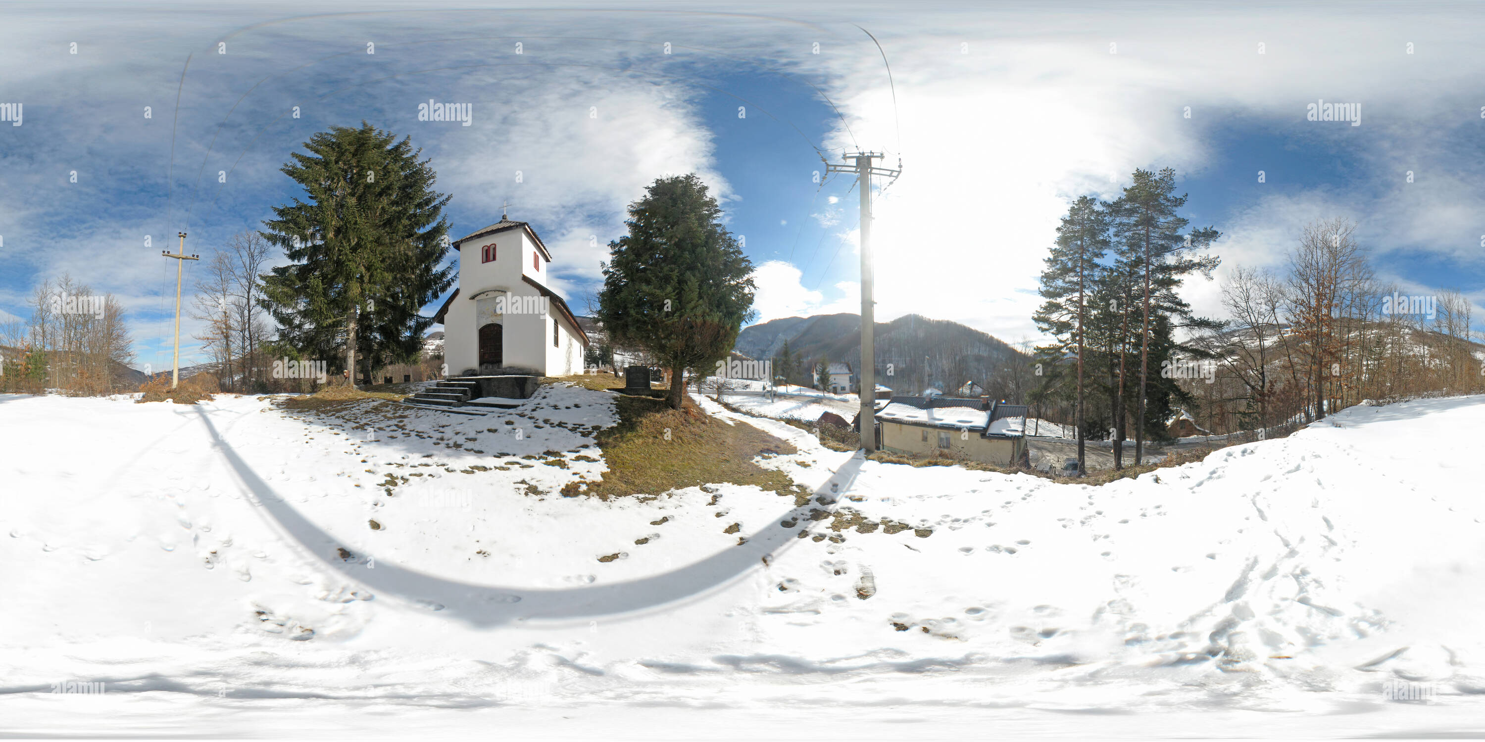 Visualizzazione panoramica a 360 gradi di Ivanjica - Chiesa di Sant'Elia in Kumanica