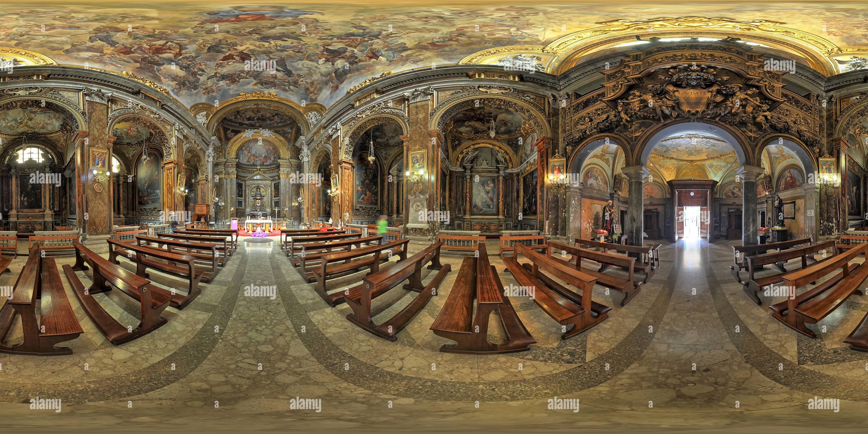 Visualizzazione panoramica a 360 gradi di Di San Silvestro in Capite Chiesa