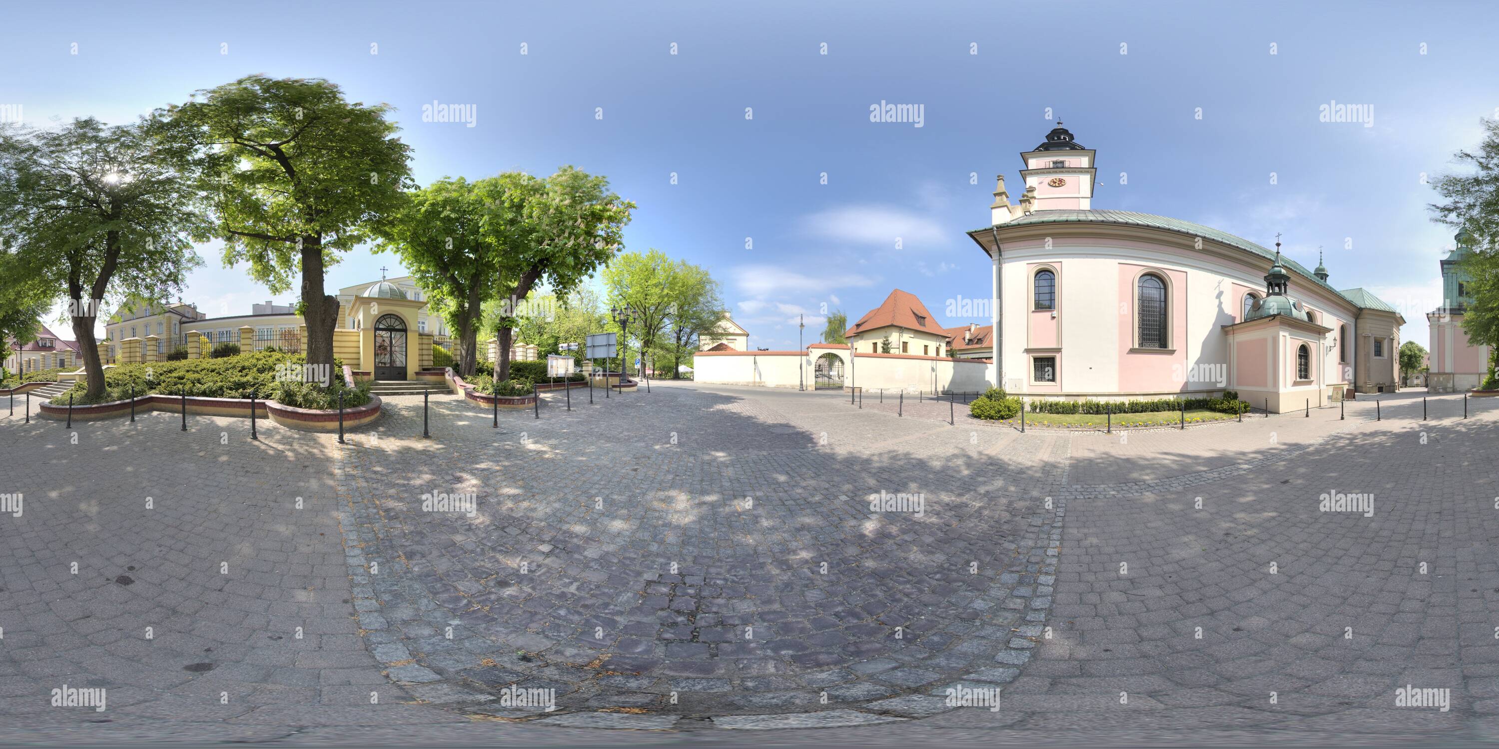 Visualizzazione panoramica a 360 gradi di San Clemente chiesa cattolica di Wieliczka (2024)