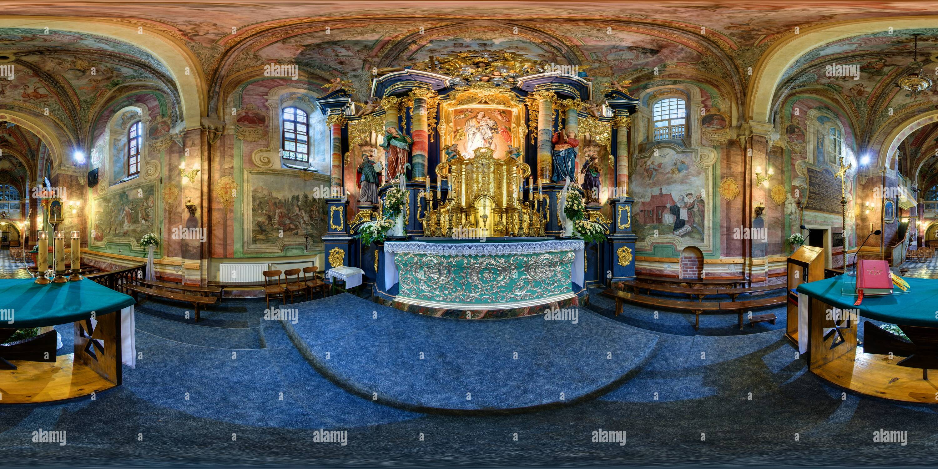 Visualizzazione panoramica a 360 gradi di Monastero di Staniątki (2336)