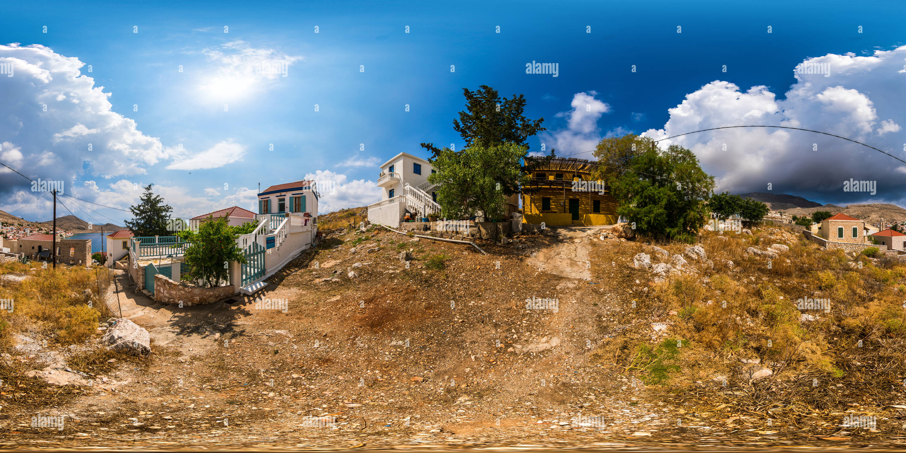 Visualizzazione panoramica a 360 gradi di Isola di Chalki, Rodi