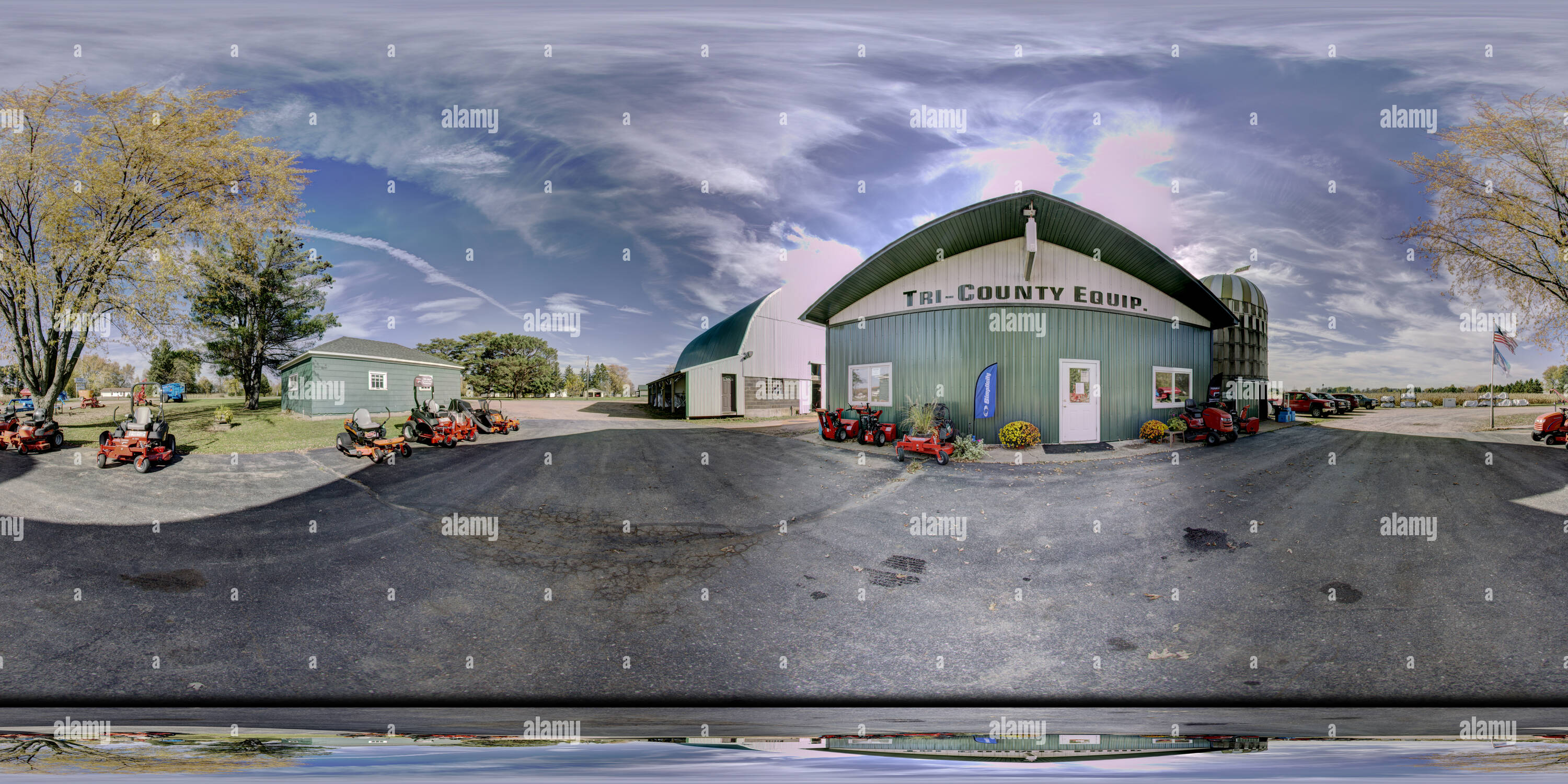 Visualizzazione panoramica a 360 gradi di Tri-County attrezzature SpinVision II