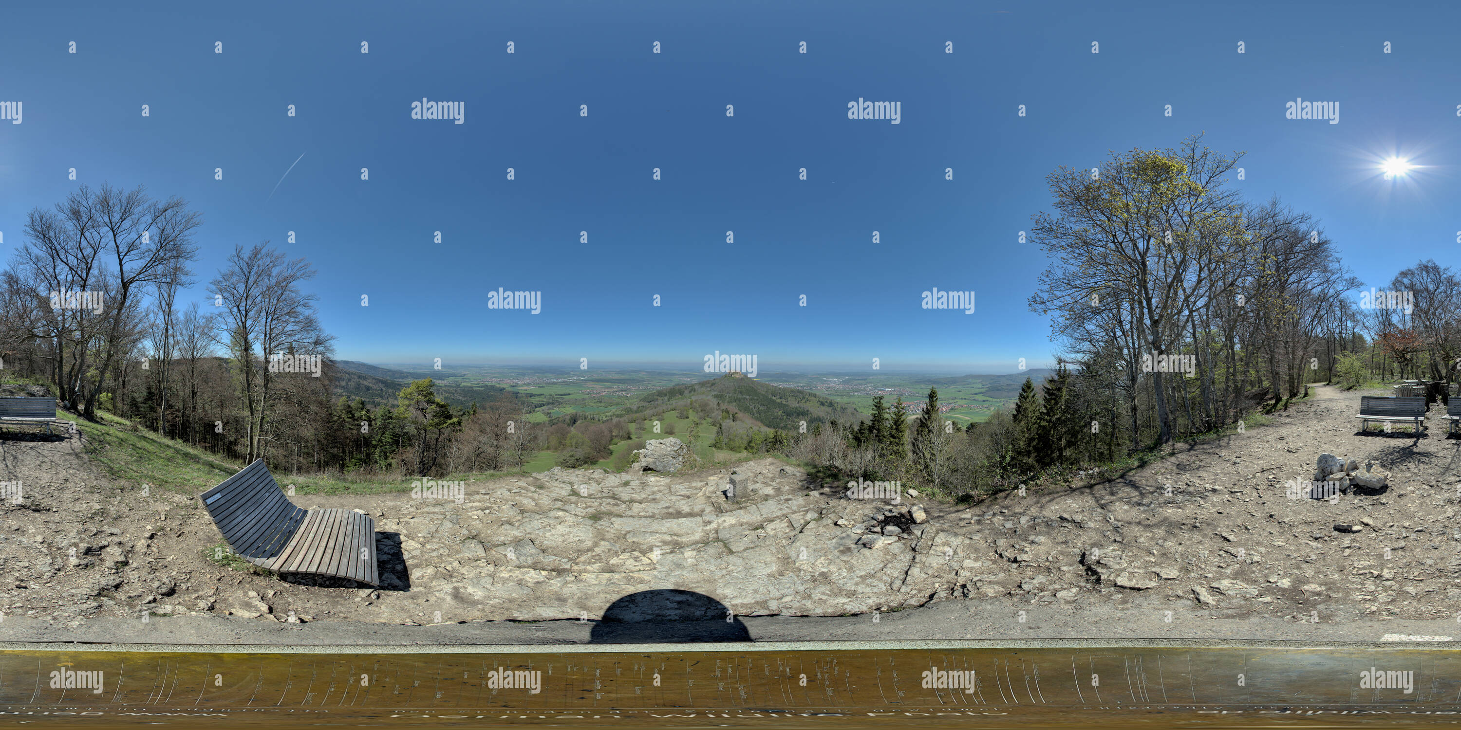 Visualizzazione panoramica a 360 gradi di Zeller Horn, Hohenzollern