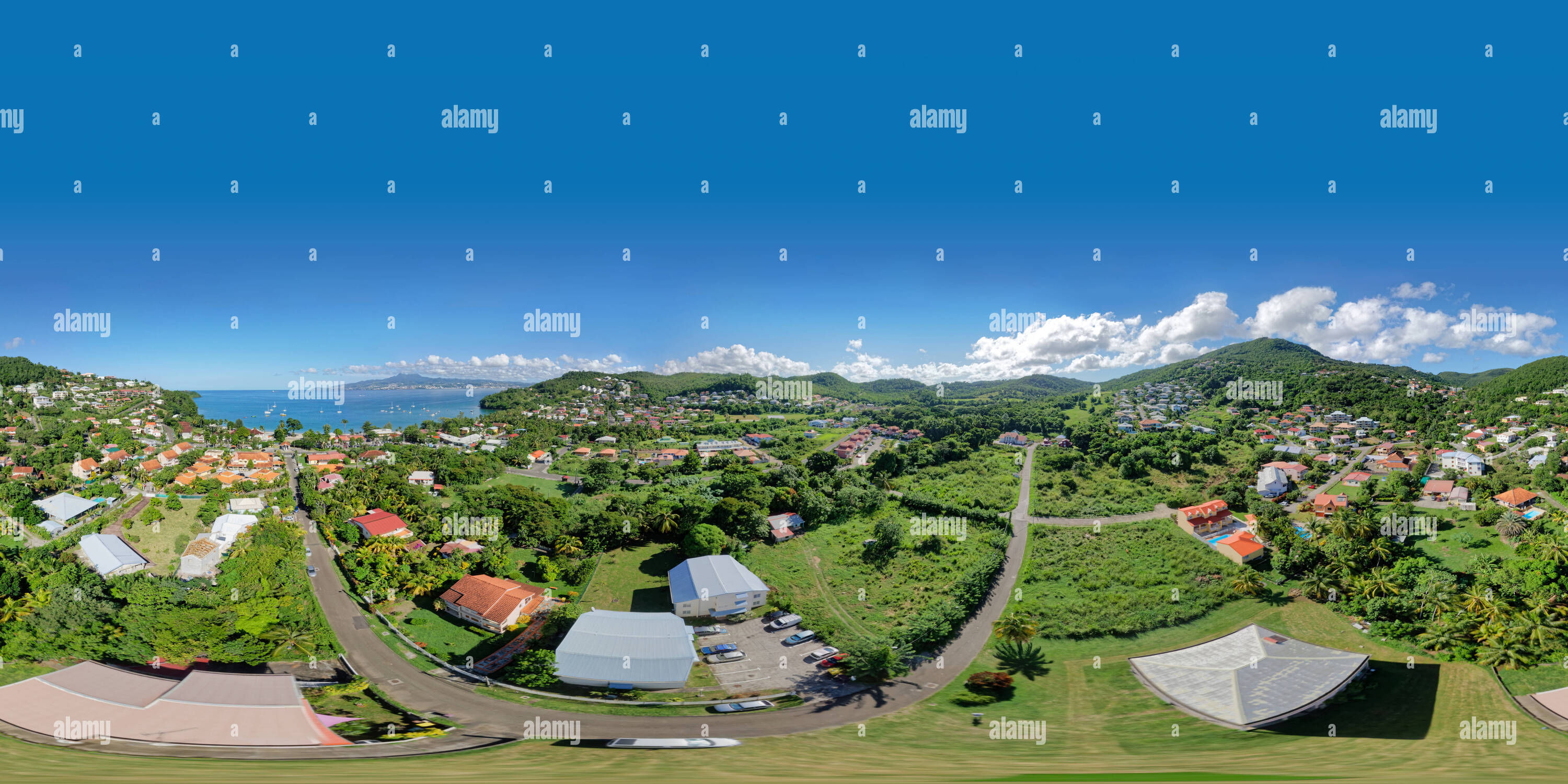 Visualizzazione panoramica a 360 gradi di Anse à l'Ane - Trois Ilets - Martinica
