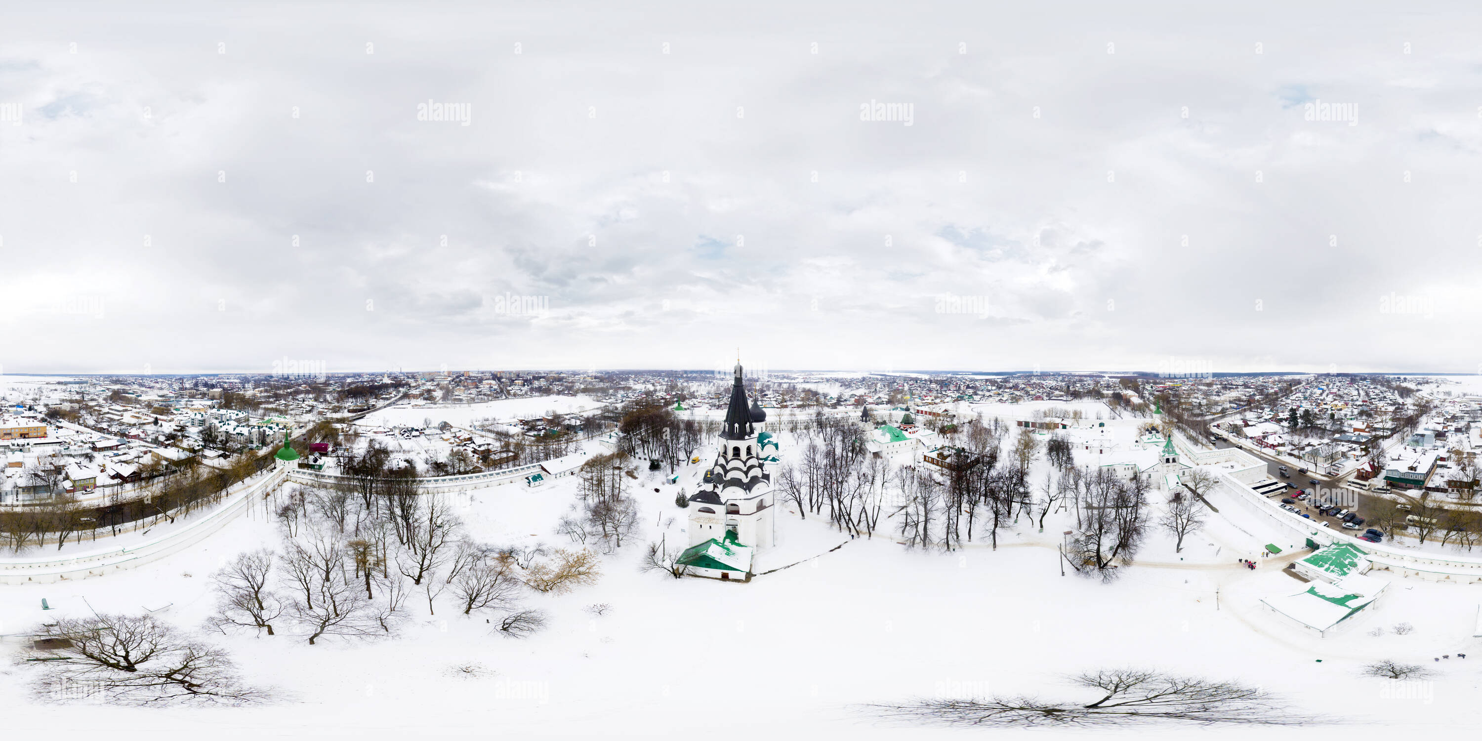 Visualizzazione panoramica a 360 gradi di Cremlino Alexandrov Inverno 3