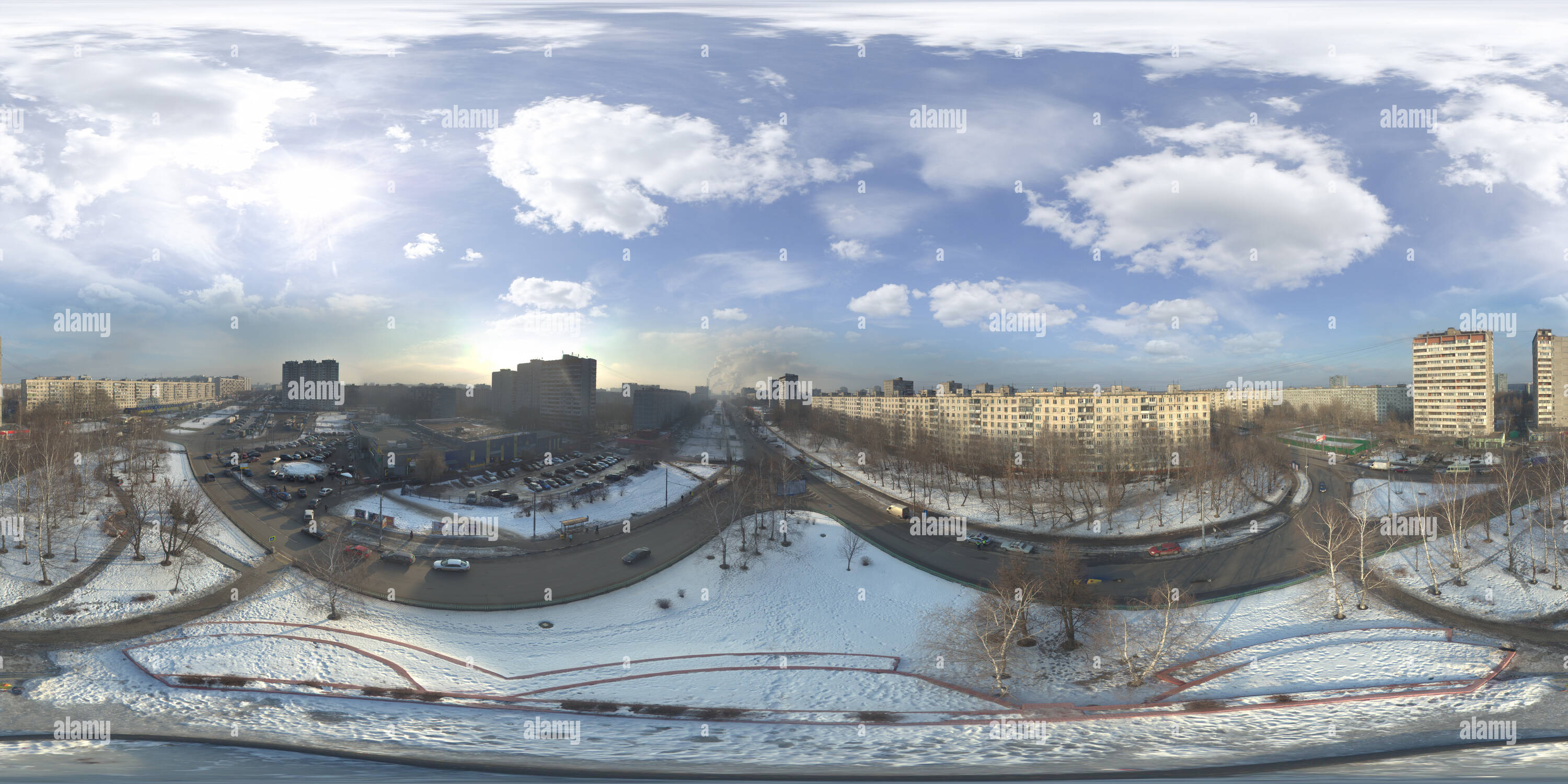 Visualizzazione panoramica a 360 gradi di Fontana