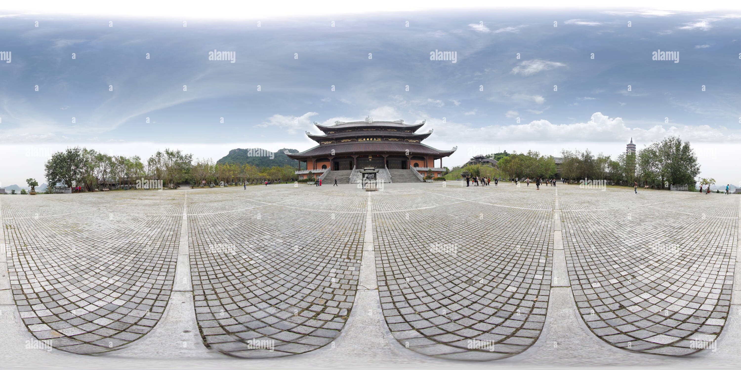 Visualizzazione panoramica a 360 gradi di Bai Dinh Pagoda - Ninh Binh