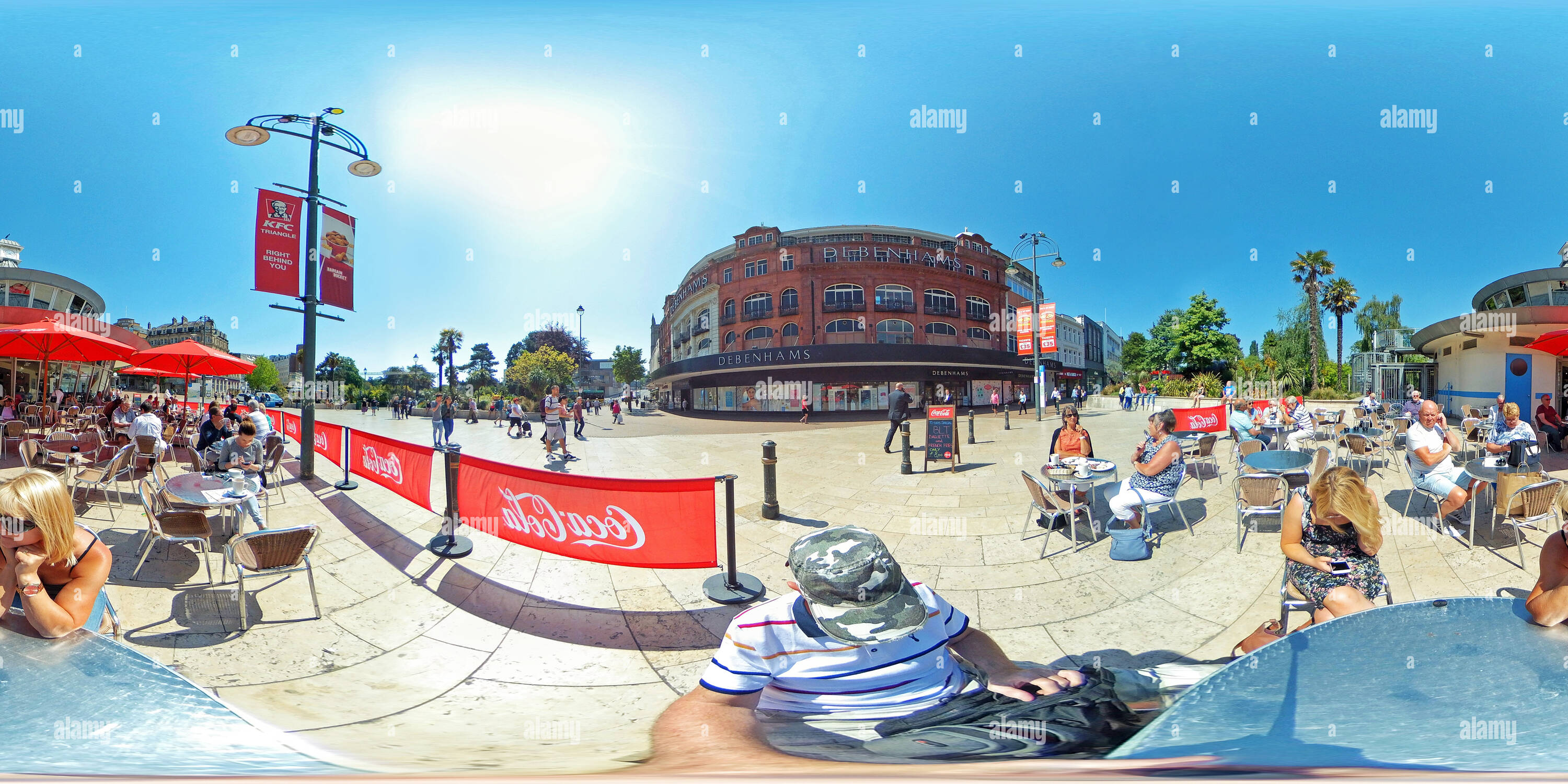 Visualizzazione panoramica a 360 gradi di Obscura Cafe a Bournemouth