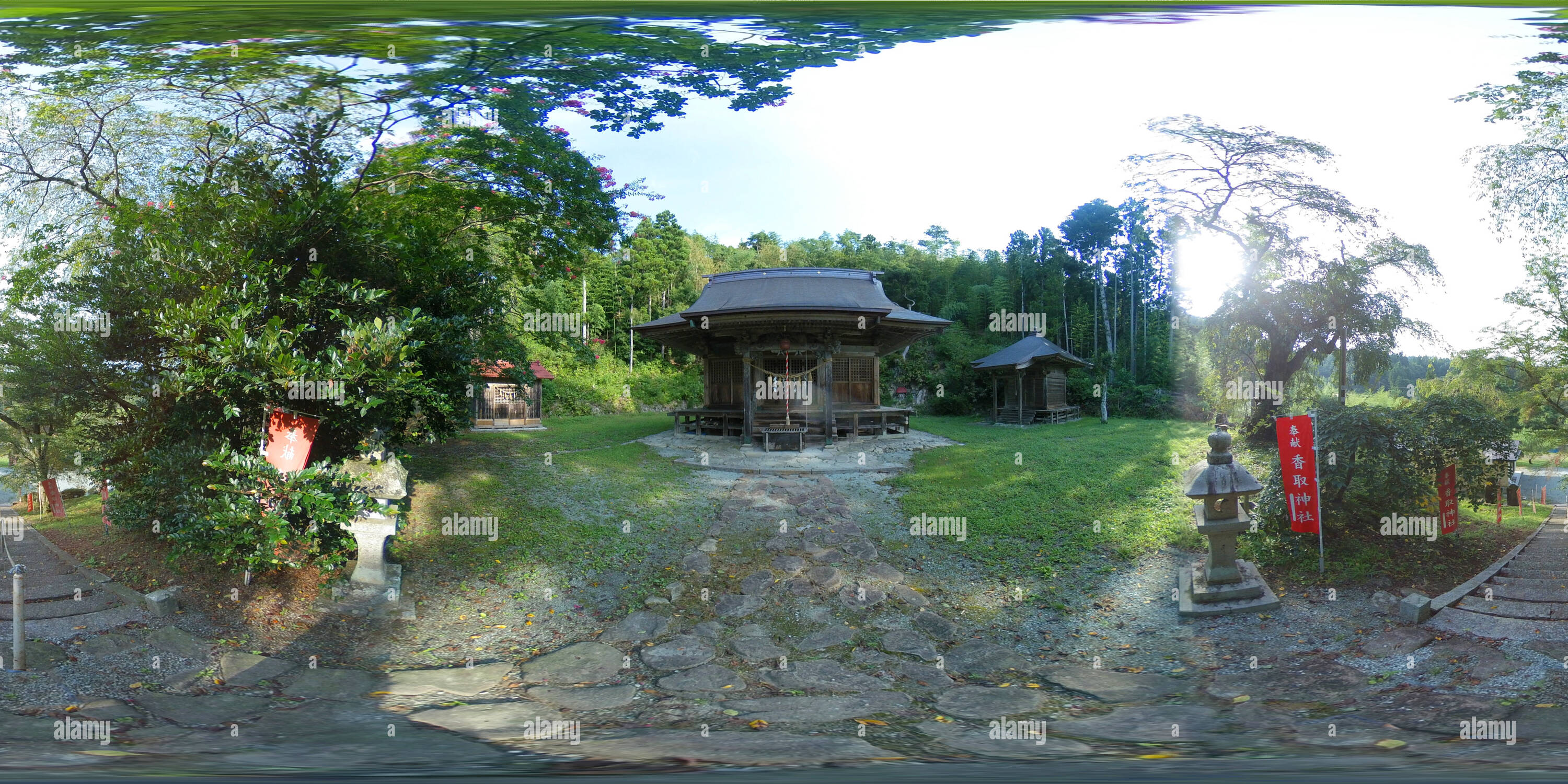 Visualizzazione panoramica a 360 gradi di Katori santuario